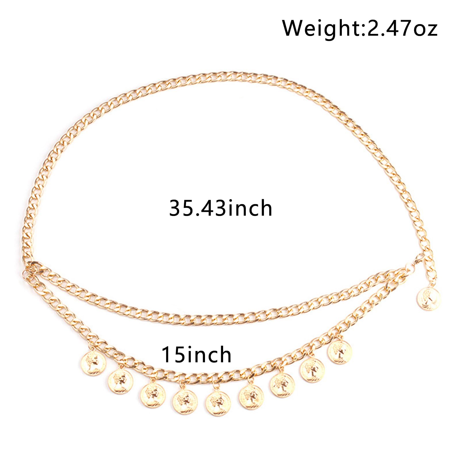 Pirate Waist Chain - Gold Coin Pearl & Sunflower Belly Chain for Women - Fashion Body Jewelry for Dresses, Beach Outfits & Boho Accessories - Perfect for Parties, Vacations & Festival Wear