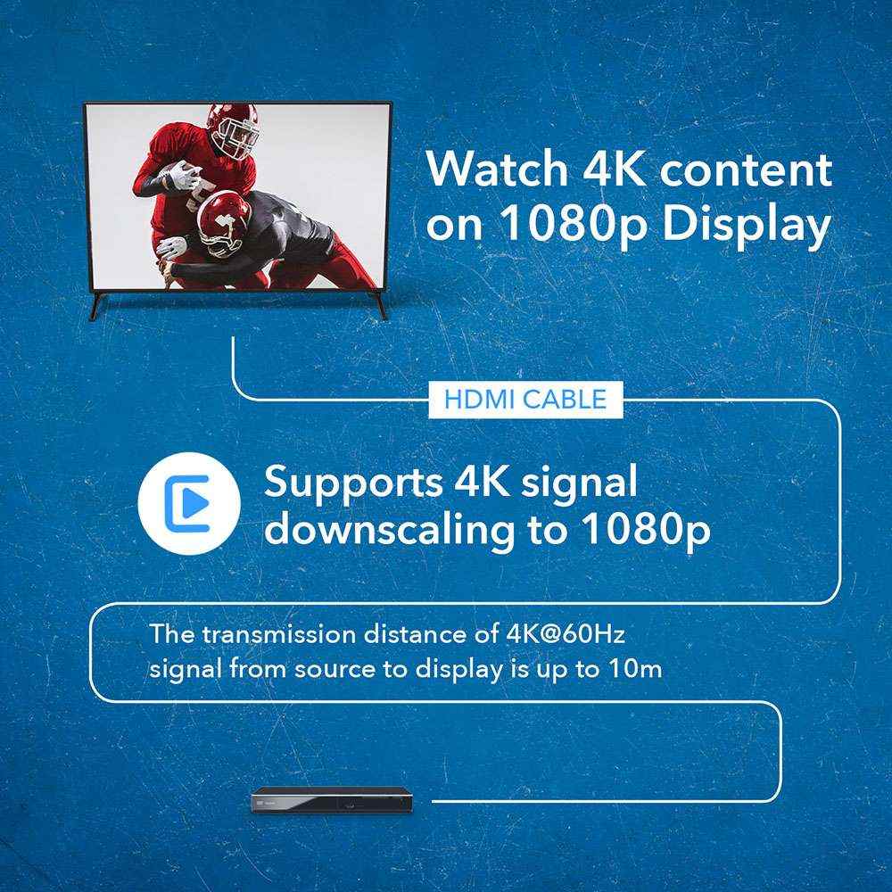 4K HDMI Signal Manager - HDMI 2.0 & HDCP 2.3 Compatible, Downscales 4K to 1080p (Model XD 3000) - Perfect for Home Theater, Gaming & Professional AV Setups