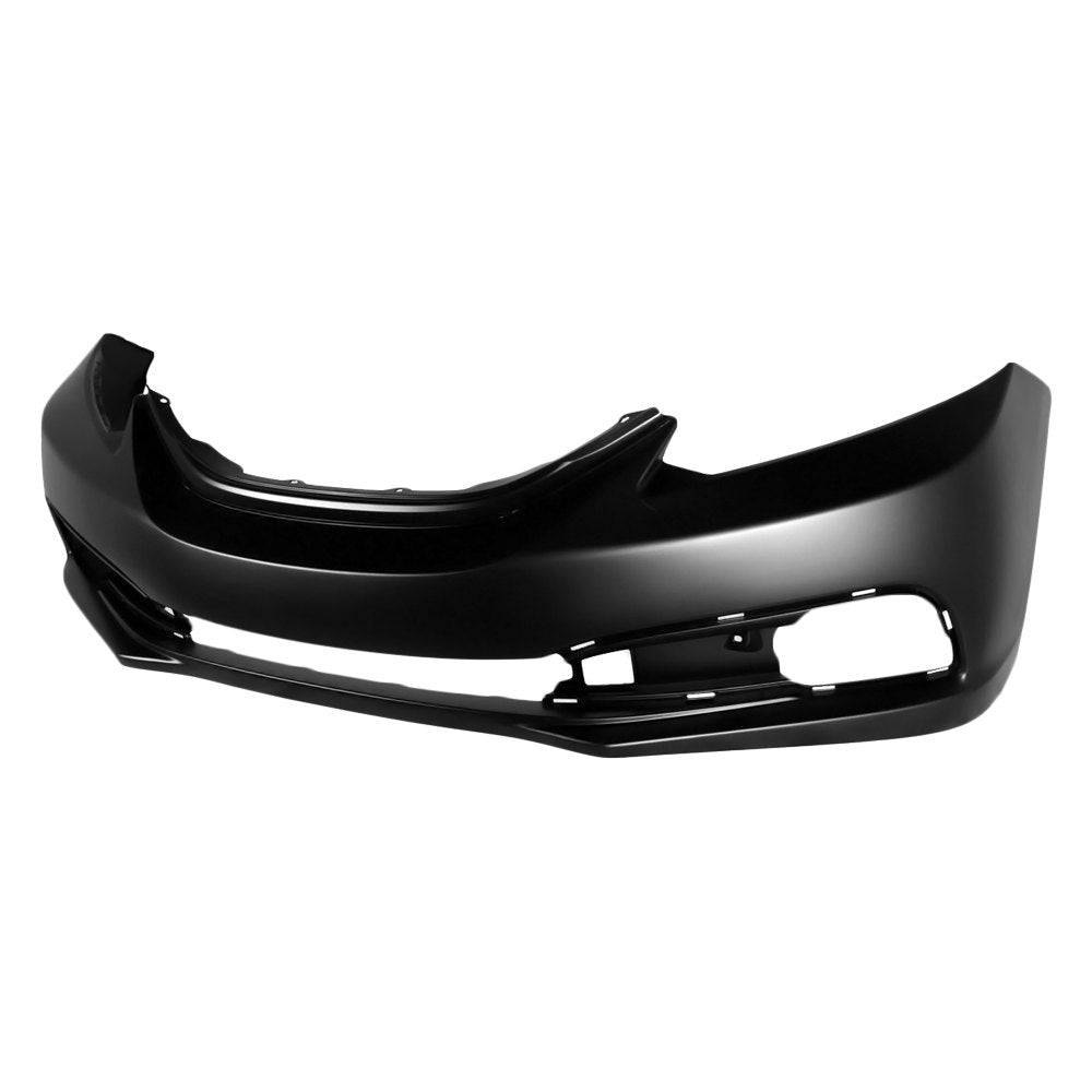 OEM Replacement Front Bumper for 2013-2015 Honda Civic Sedan/Hybrid - Unpainted - Perfect for DIY Auto Repair & Collision Replacement