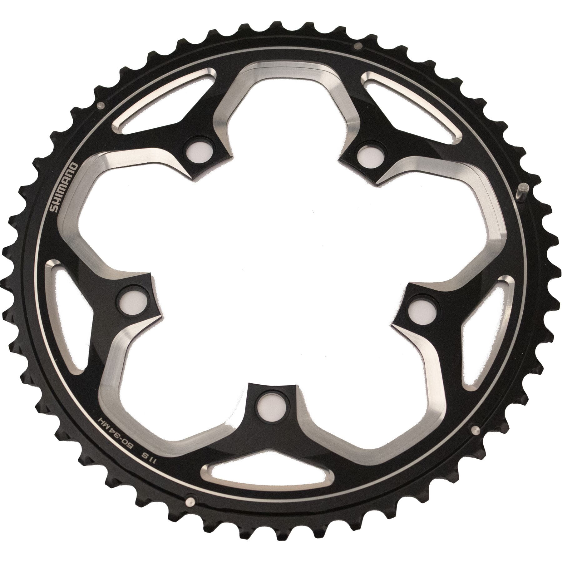 Shimano FC RS500 11-Speed 50T Outer Chainring - Compatible with 50/34T Crankset - Black Bicycle Chainring - Perfect for Road Bikes & Performance Cycling