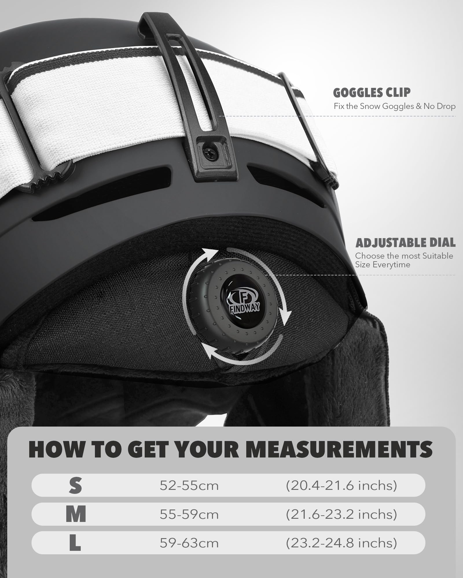 **Findway Ski Helmet Set for Adults - Shockproof Snowboard Helmet with Goggles, Durable ABS Shell & EPS Foam Inner Liner - Safety Snow Sports Gear for Men, Women & Youth - Perfect for Skiing, Snowboarding & Winter Adventures**