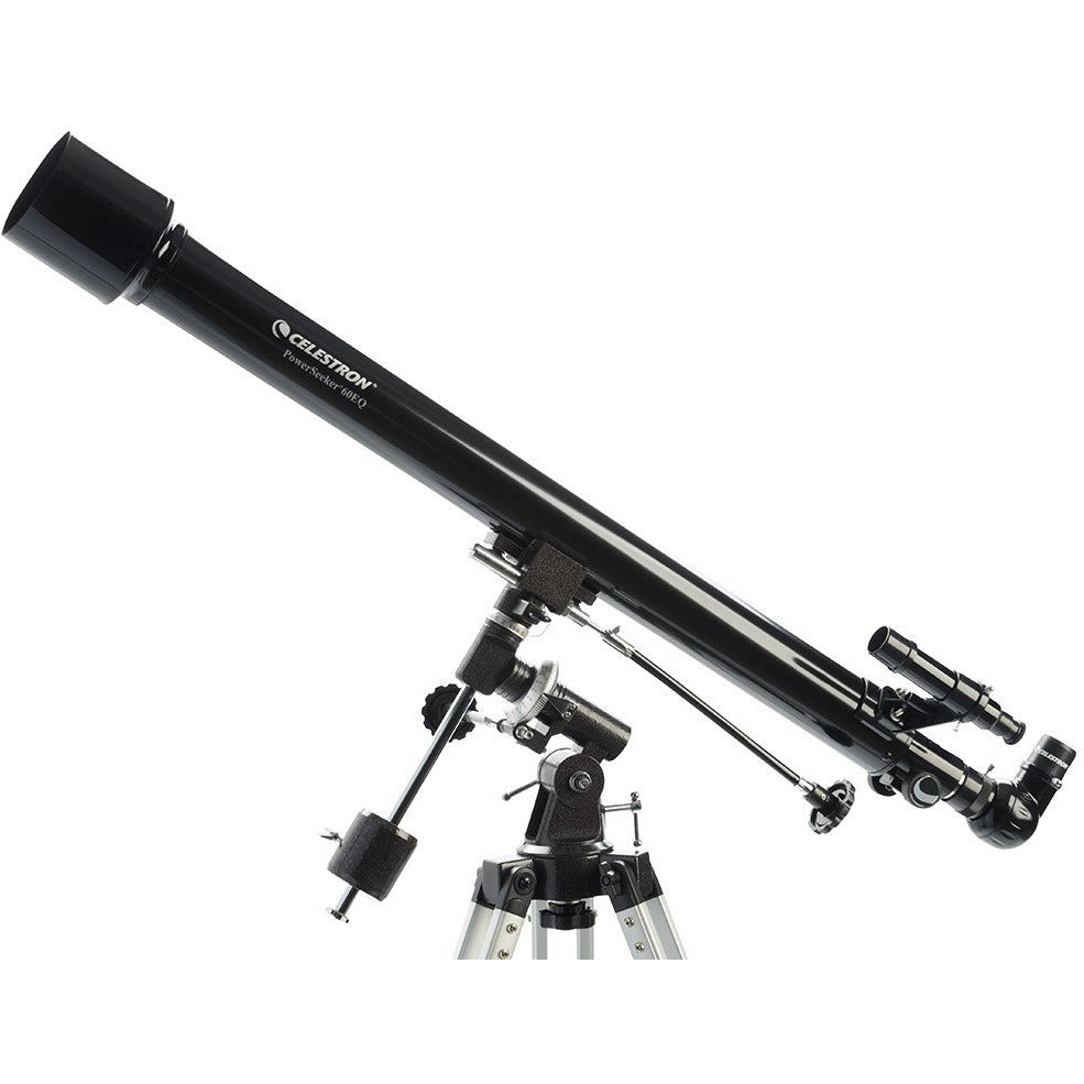PowerSeeker 60EQ Telescope - 70mm Aperture Refractor Telescope for Beginners with EQ Mount & Tripod - Perfect for Stargazing, Moon Observation & Astronomy Learning