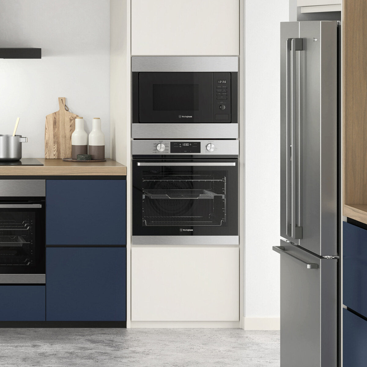 Westinghouse 25L 900W Built-In Microwave Oven WMB2522SC - Perfect for Small Kitchens, Apartments & Office Break Rooms