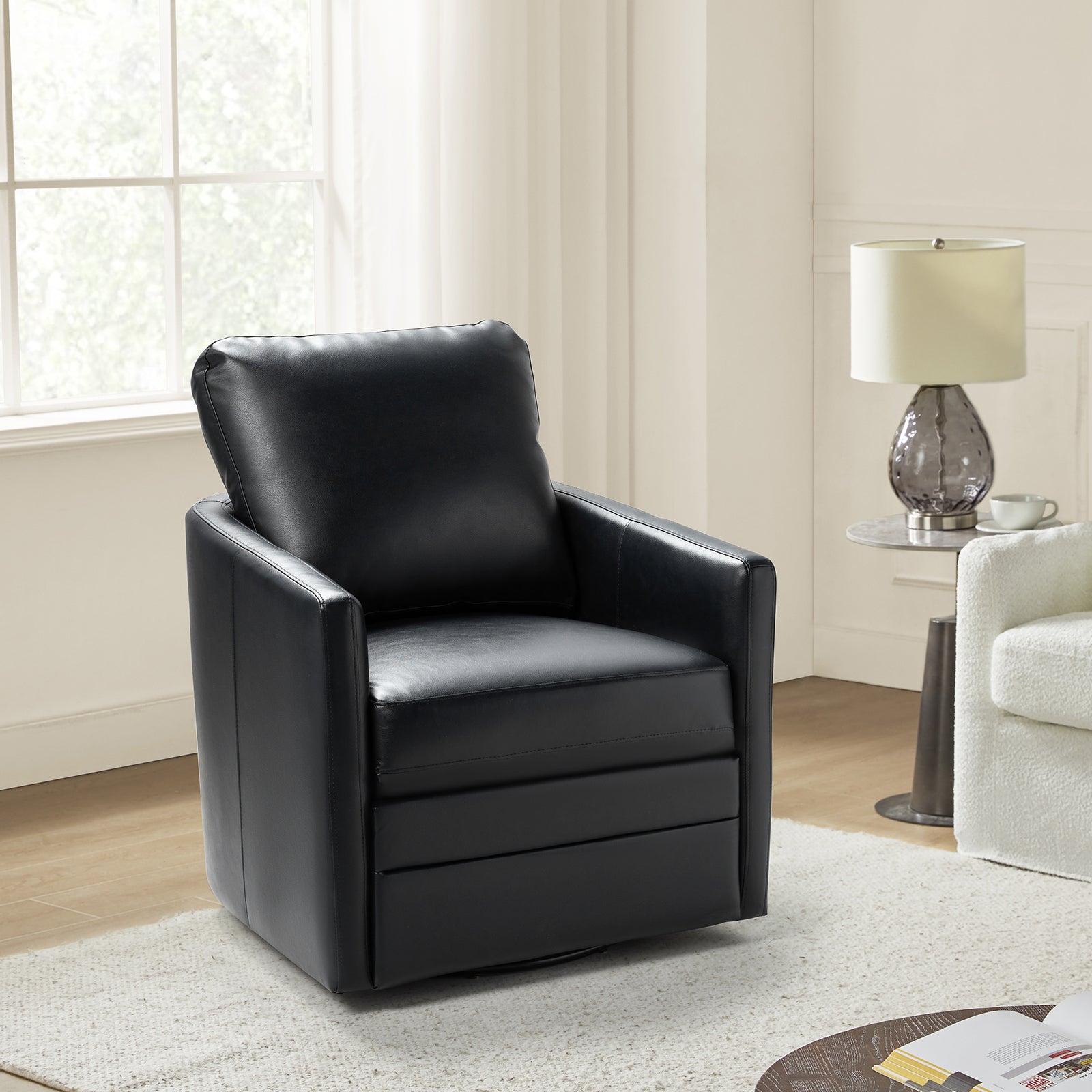 Aurora Swivel Chair - 360 Degree Rotating Modern Office Chair with Ergonomic Design for Home & Workspace Comfort