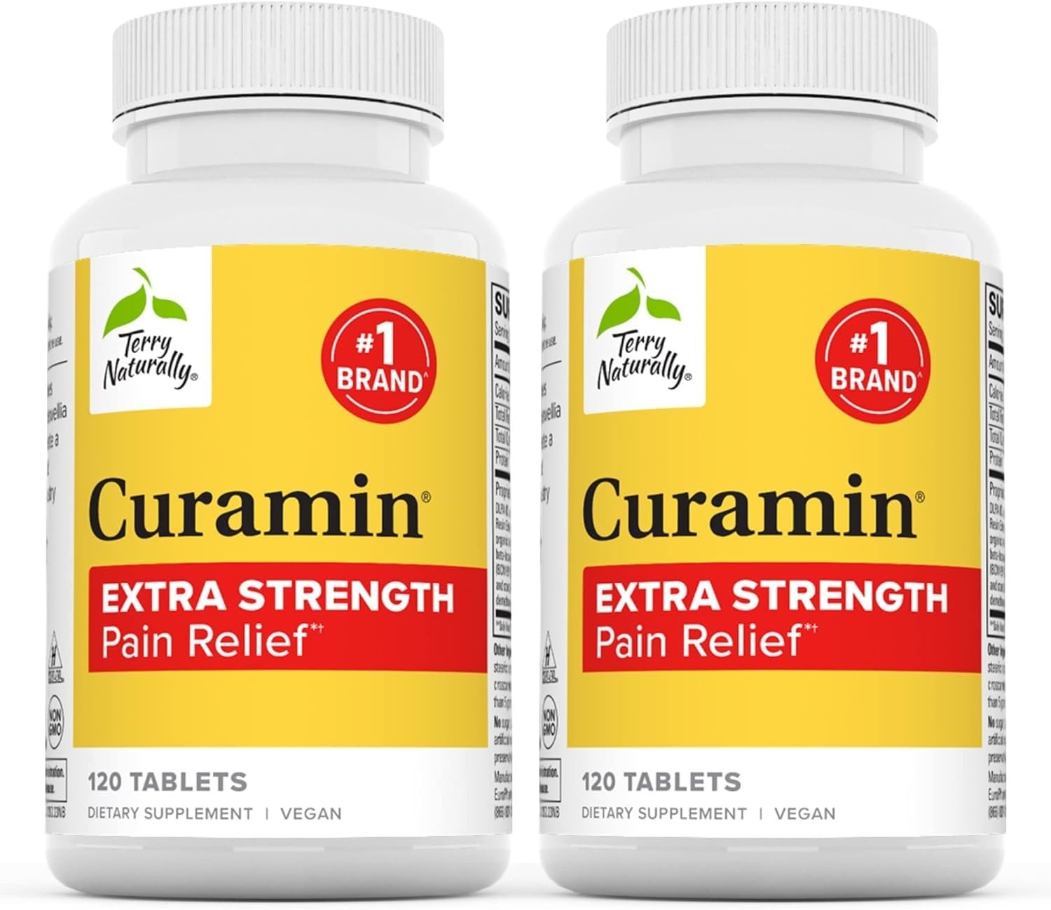 Terry Naturally Curamin Extra Strength - Premium Curcumin & Boswellia Supplement for Joint Support, Muscle Health & Circulation - 120 Tablets (Pack of 2) - Ideal for Active Lifestyles & Post-Workout Recovery