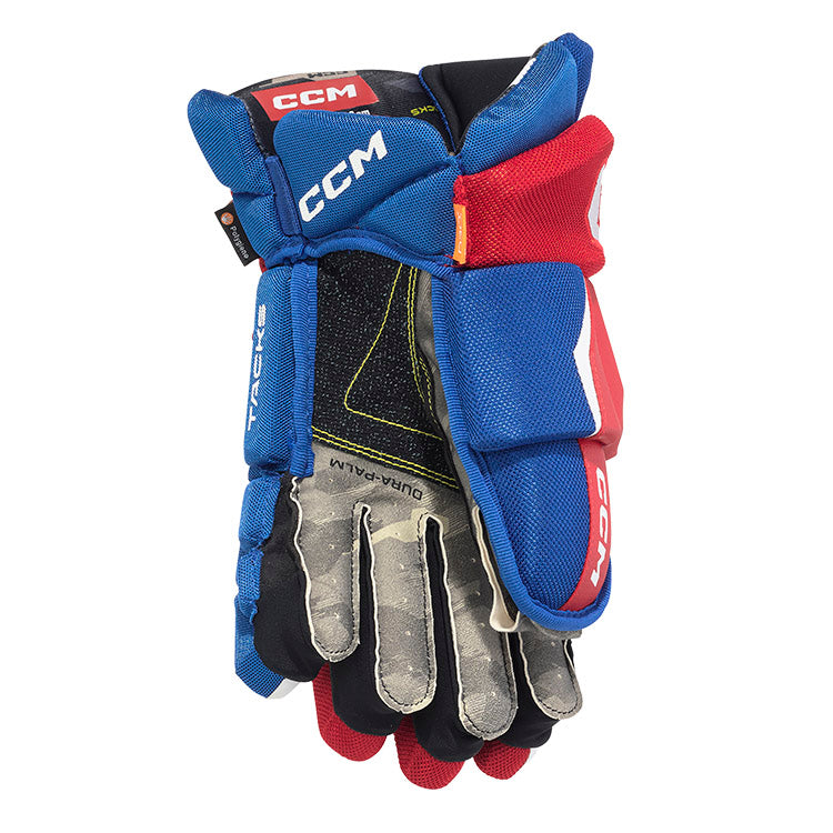 CCM Tacks AS V Junior Ice Hockey Gloves - Youth Hockey Protective Gear for Practice & Games - Perfect for Ice Rink & Street Hockey Training