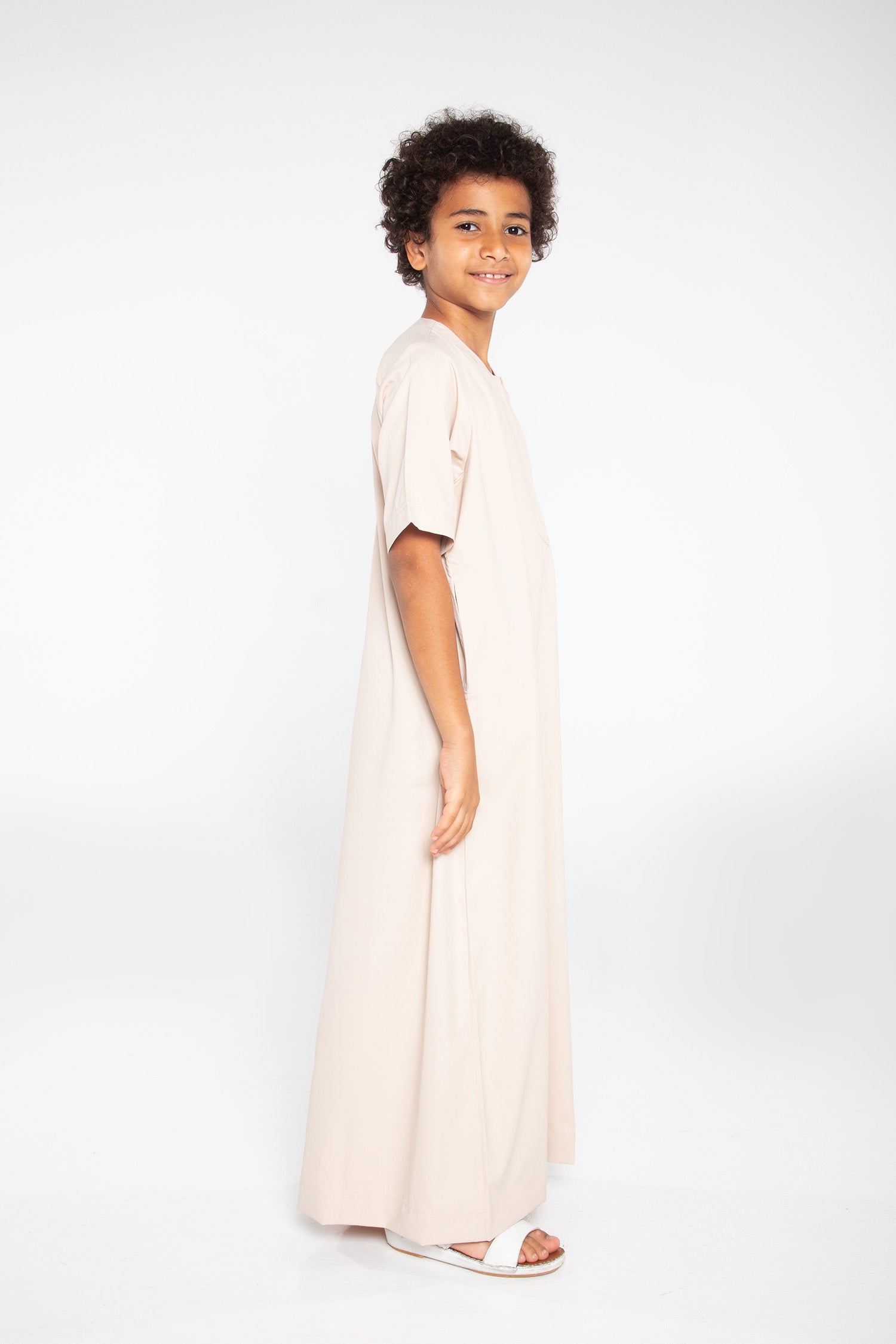J110 Boys Almond Short Sleeve T-Shirt - Comfortable Cotton Tee for Kids - Perfect for School, Play & Everyday Wear