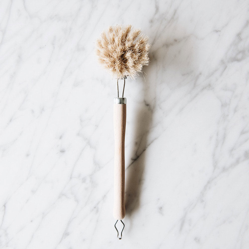 Eco-Friendly Everyday Dish Brush with Wooden Handle - Durable & Ergonomic for Easy Cleaning - Perfect for Kitchen, Camping & Travel
