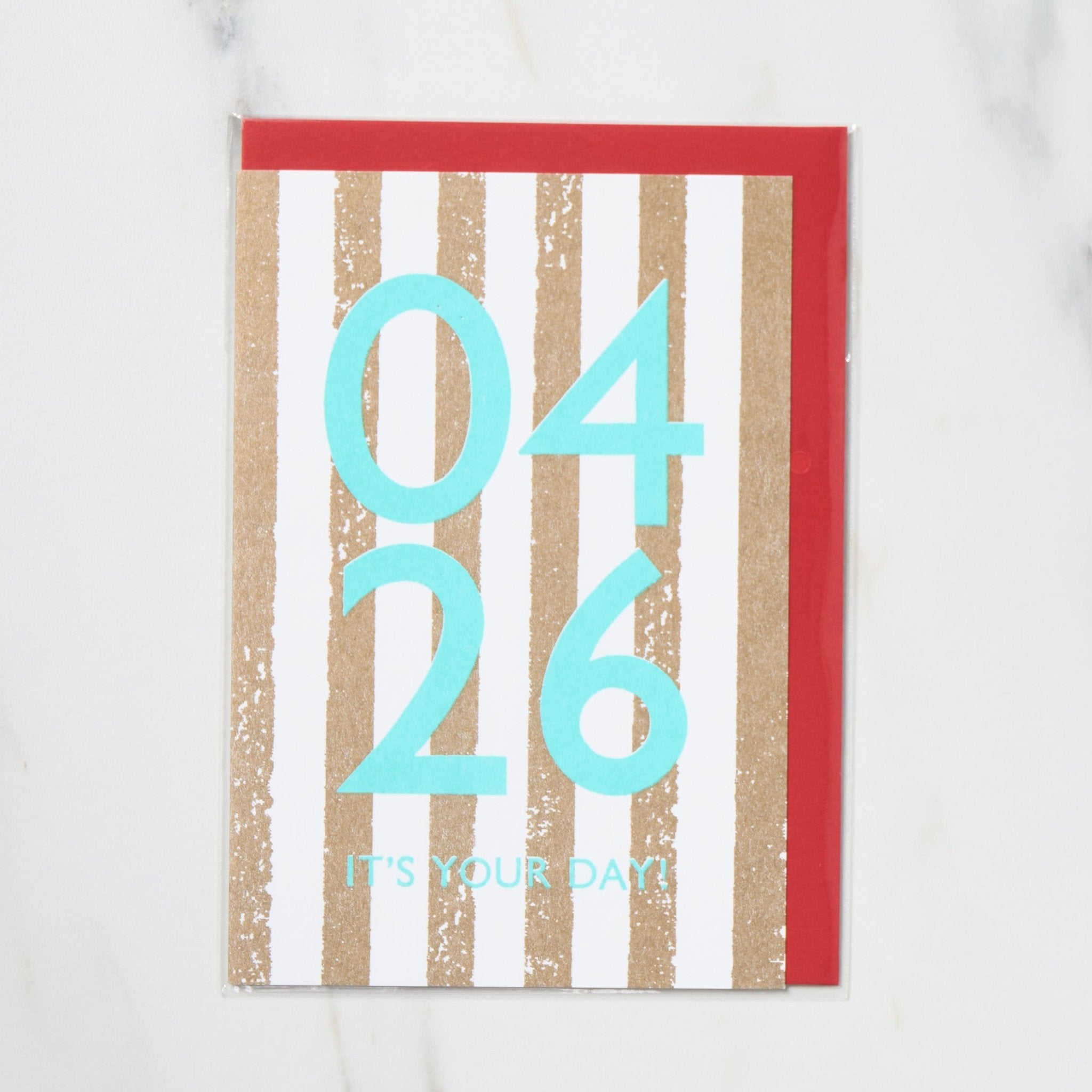365 Find Your Day Card - April Edition | Premium Letterpress Greeting Card for Birthdays, Anniversaries & Special Occasions