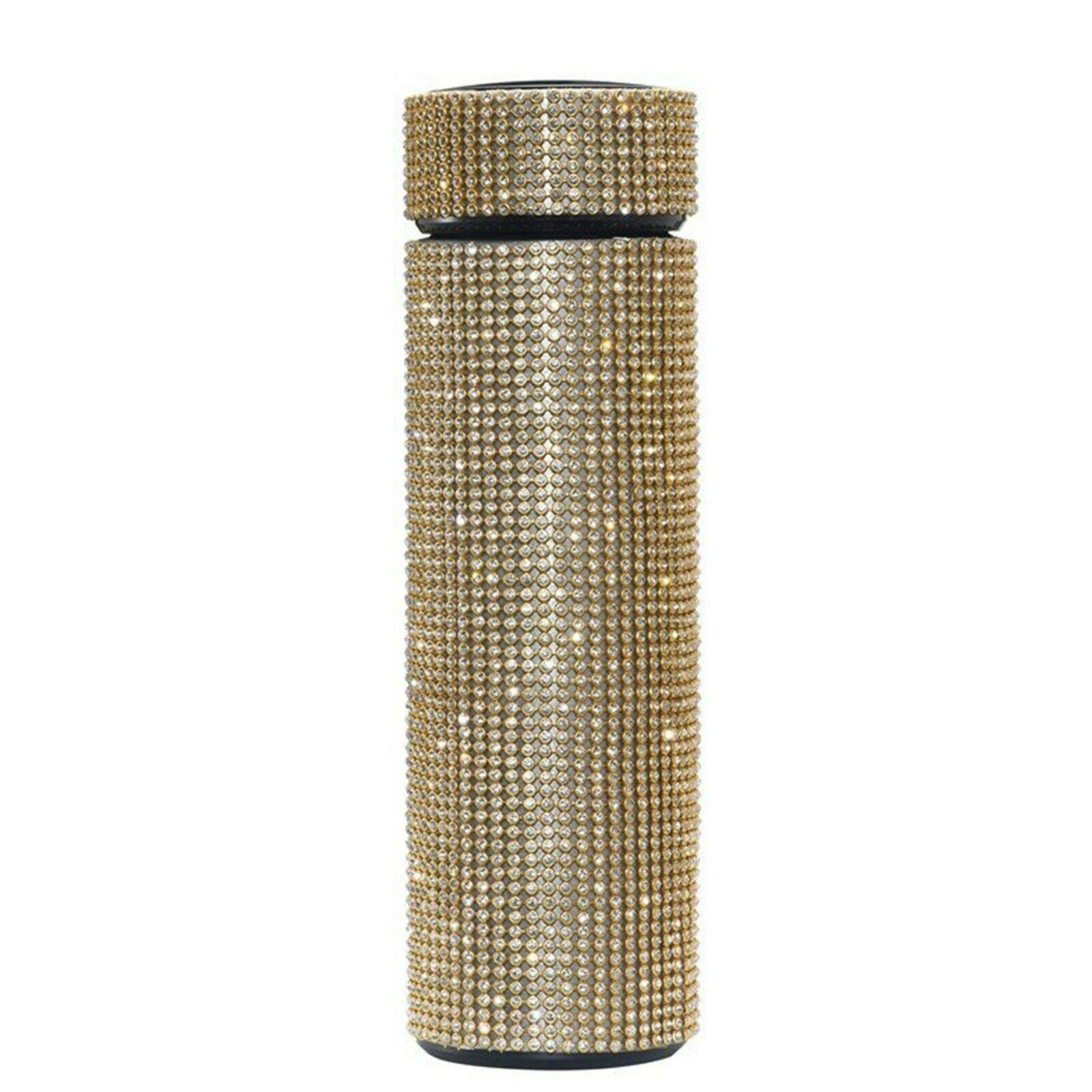 500ml Smart Creative Diamond Stainless Steel Thermos Water Bottle - Insulated Vacuum Flask for Hot & Cold Drinks - Perfect for Office, Gym, Hiking & Outdoor Activities