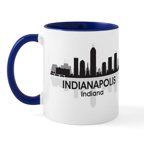 White/Navy Inside - Indianapolis Skyline Mug