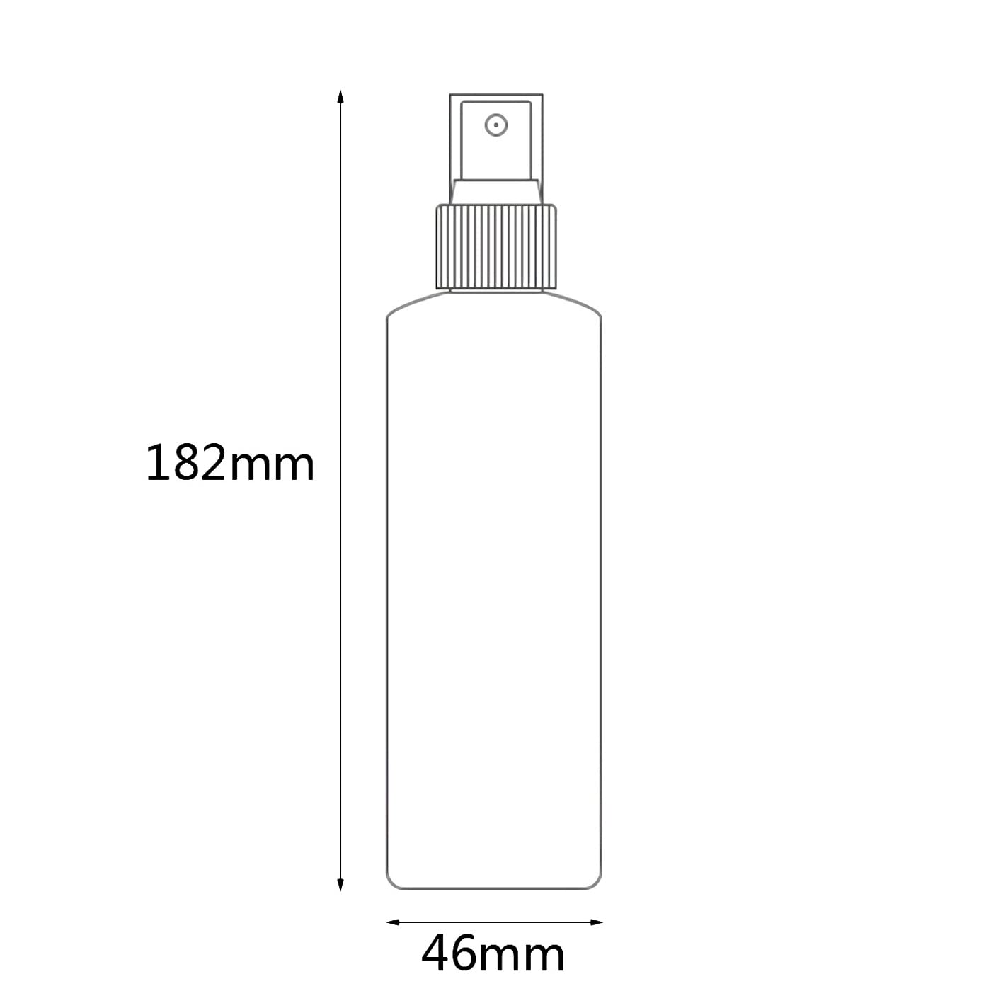 4-Pack 200ml Blue Refillable Plastic Fine Mist Spray Bottles with White Sprayer - For Water, Cleaning, Hair Care & Plant Misting - Perfect for Home, Salon, Garden & Travel Use