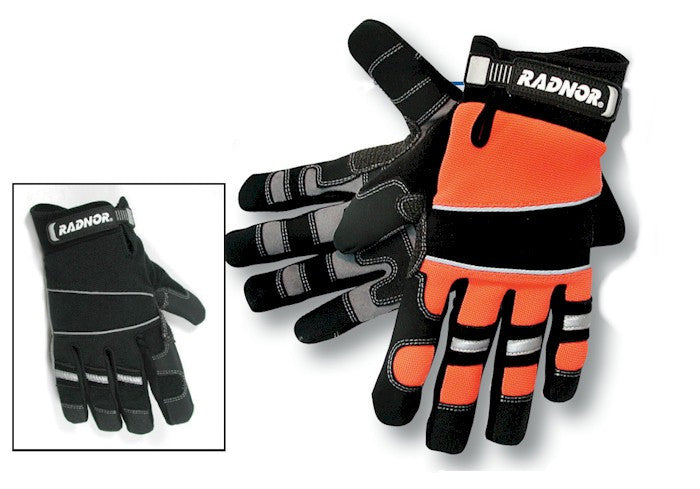 Radnor Premium Heavy Duty Mechanics Gloves - Durable Work Gloves for Automotive Repair, Construction & DIY Projects - Comfortable Safety Gloves for Men & Women