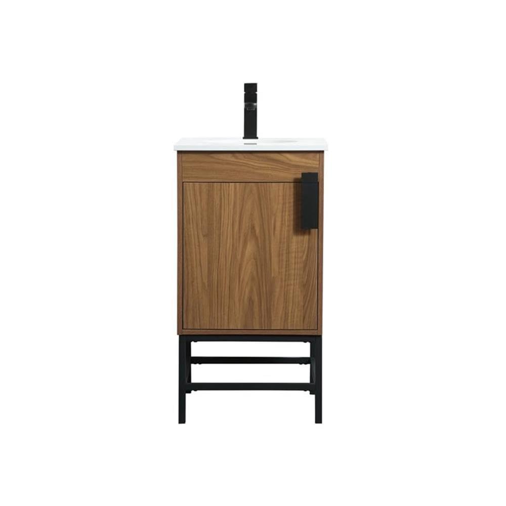 Modern 32-inch Single Bathroom Vanity with Backsplash - Elegant Grey Under Sink Storage Organizer Cabinet for Bathroom Decor | Perfect for Small Spaces, Apartments & Home Renovations