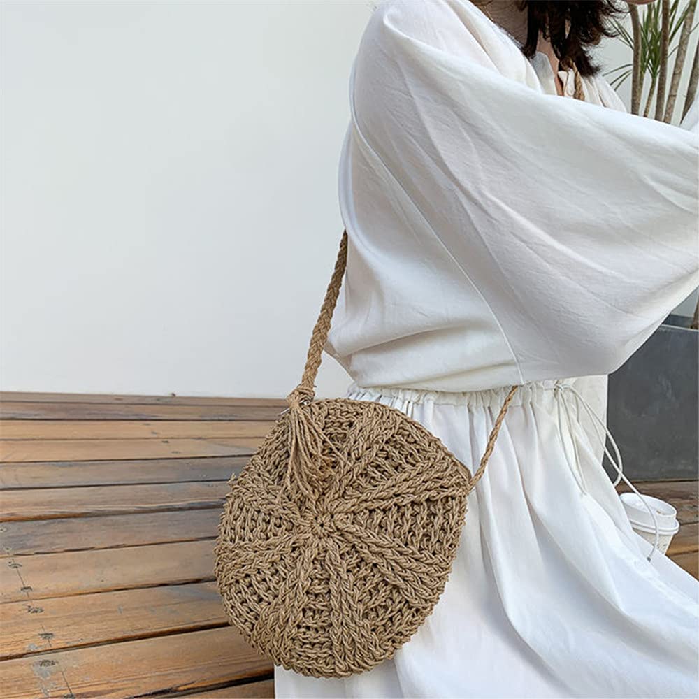 Women's Woven Straw Clutch Purse - Summer Beach Bag with Envelope Wallet - Perfect for Vacation, Pool Parties & Boho Fashion Accessories