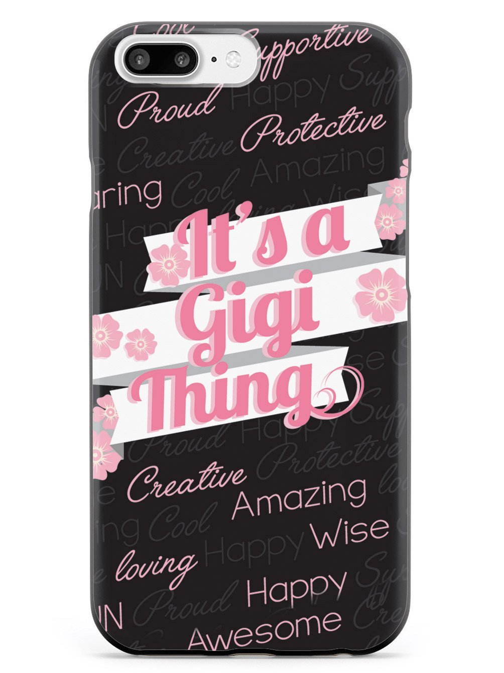 Inspired Cases for iPhone 7 Plus - 3D Textured Protective Phone Cover with Shock Absorption | Slim Fit Case for Apple iPhone 7/8 Plus (Pink) - Perfect for Everyday Use, Work & Travel Protection
