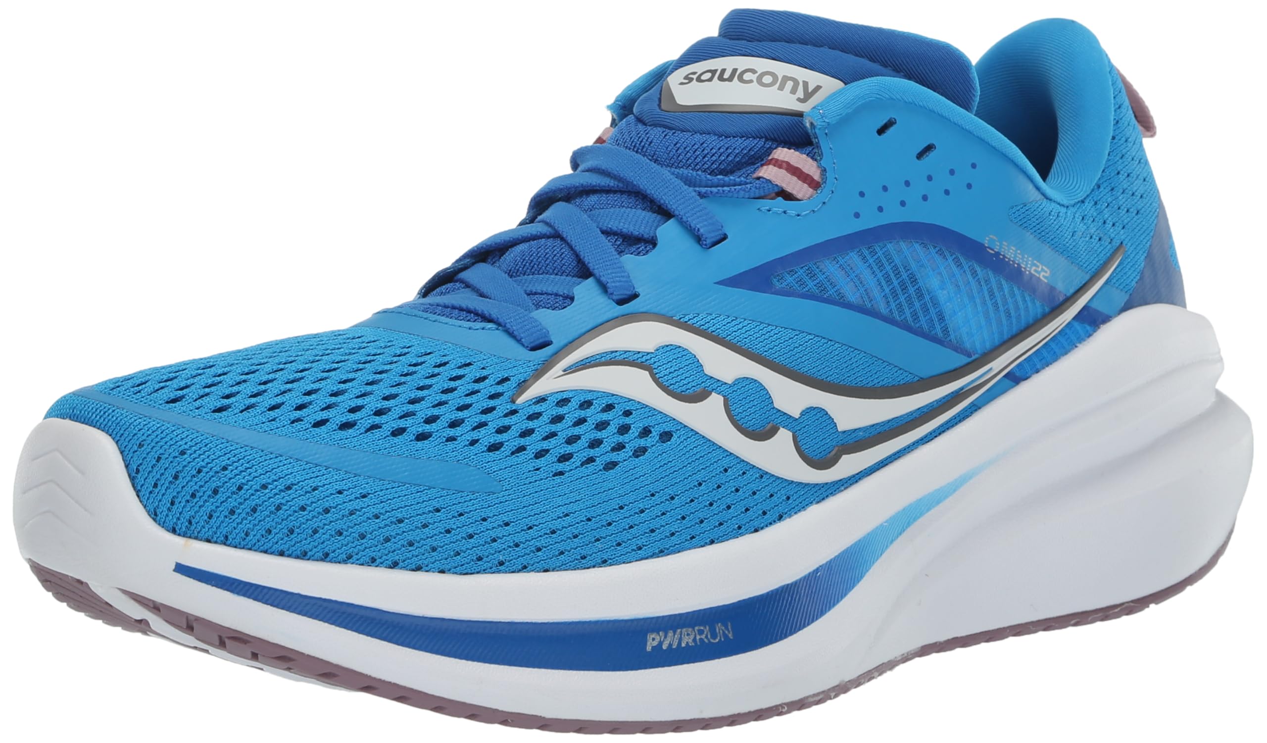 Saucony Omni 22 Women's Running Shoes - Cobalt/Orchid, Size 44.5 EU | Lightweight Cushioned Sneakers for Road Running, Jogging & Gym Workouts