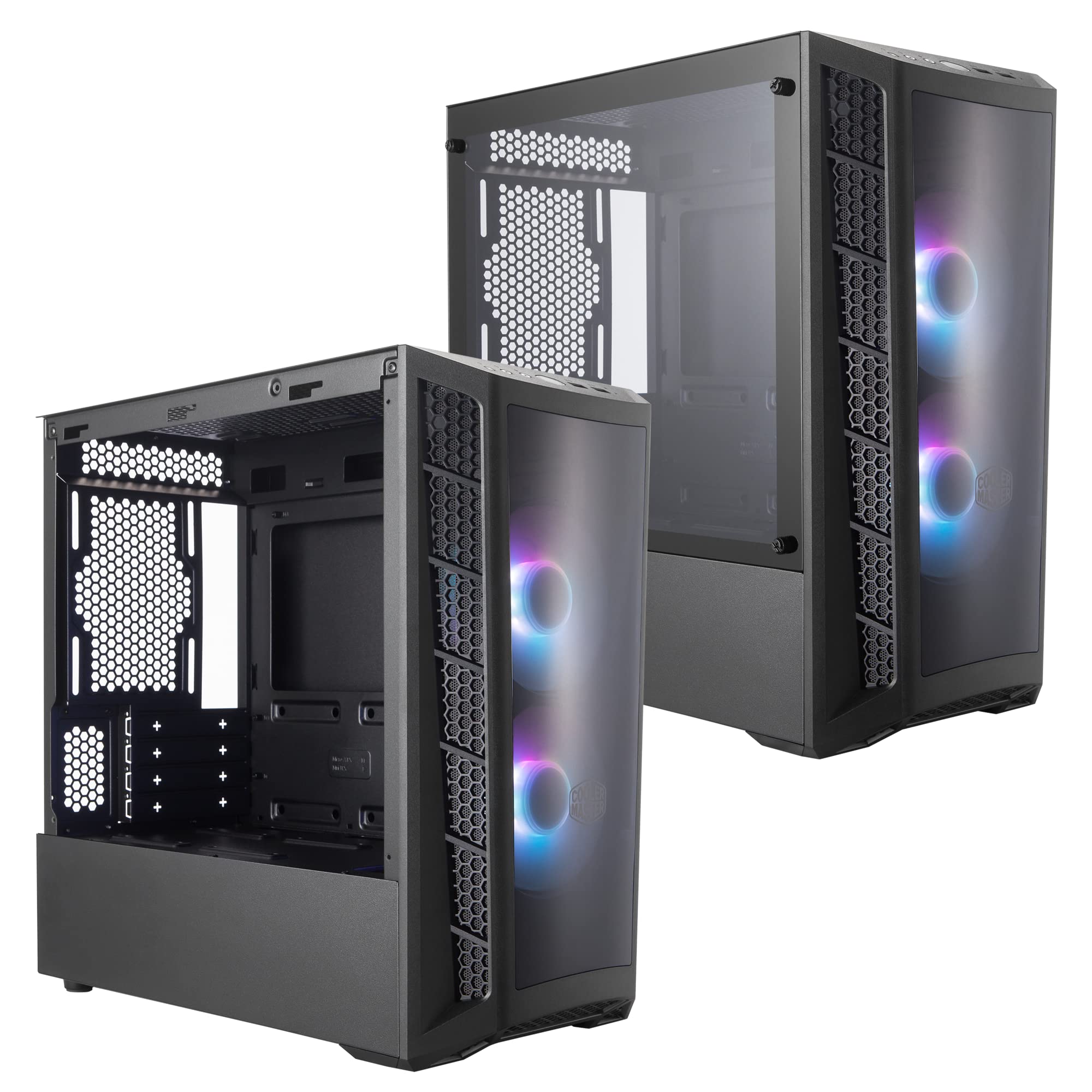 Cooler Master MasterBox MB311L ARGB Micro-ATX PC Case - Dual ARGB Fans, Mesh Front Panel, Tempered Glass Side Panel for Optimal Airflow | Perfect for Gaming Rigs & Workstation Builds
