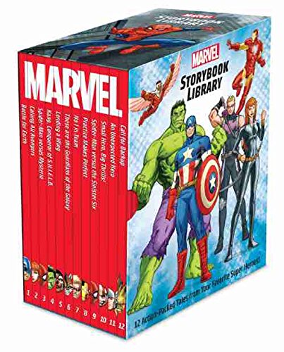 Marvel Storybook Library Box Set - 12 Books Collection for Kids | Superhero Reading Gift for Children | Perfect for Bedtime Stories & Early Learning