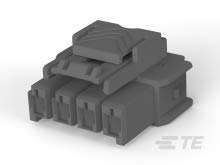 5-2232265-4 Single Row Power Triple Lock Plug Housing - 100 Pack for Industrial Equipment, Automotive Wiring & Electrical Connections