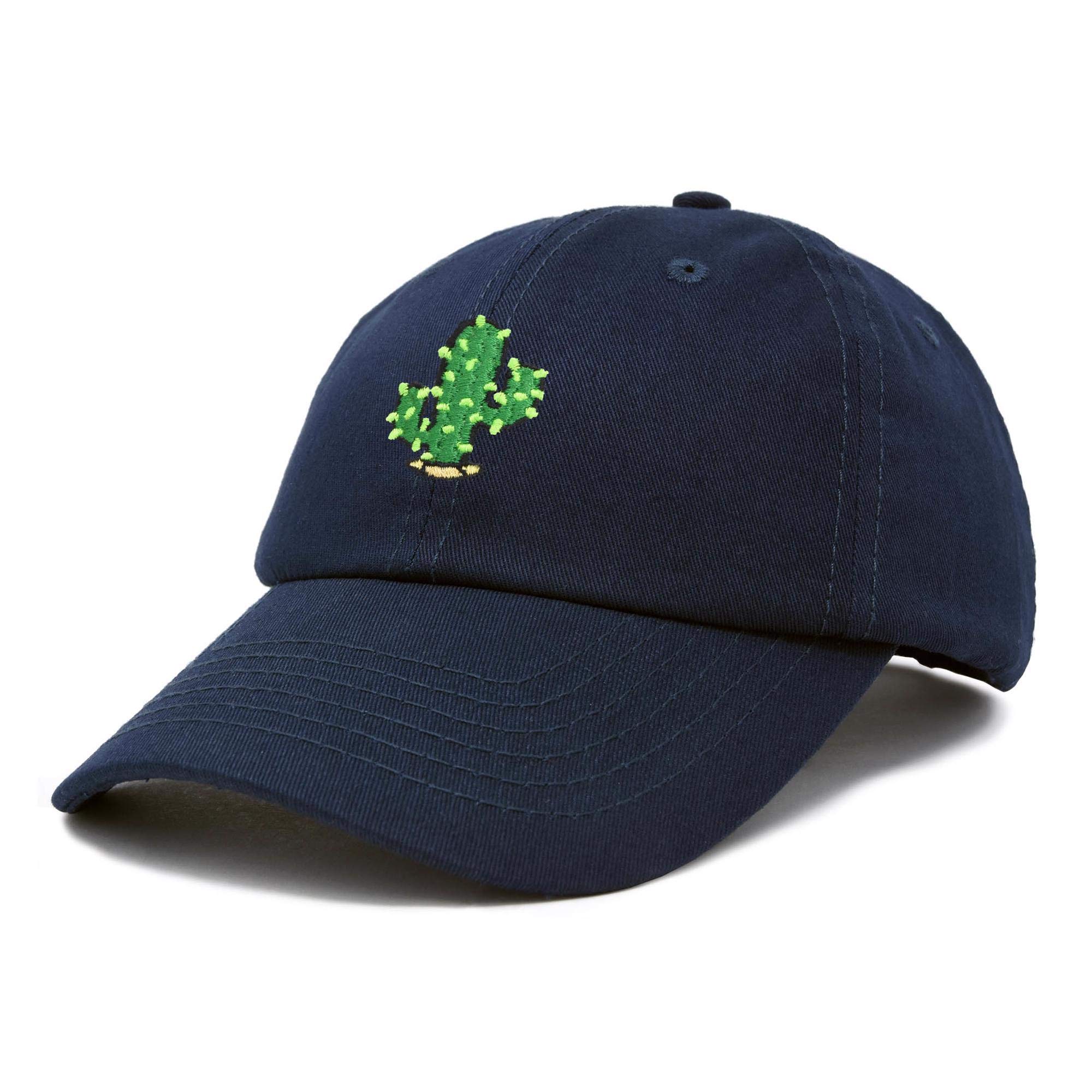 DALIX Women's Saguaro Cactus Baseball Cap - Soft Washed Cotton Succulent Design Sun Hat for Outdoor Hiking, Gardening & Summer Fashion