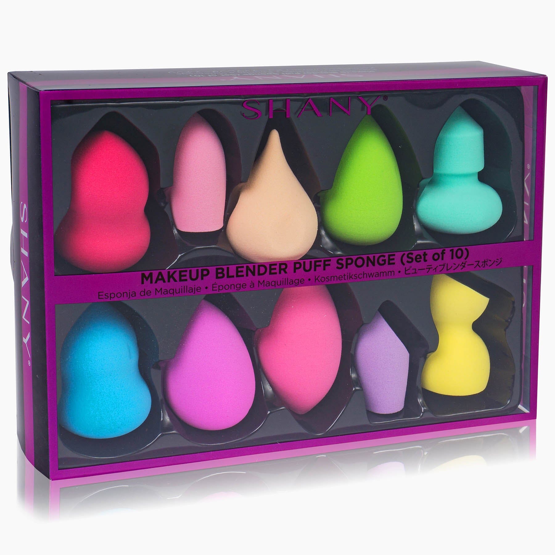 10-Piece Latex-Free Makeup Blender Sponge Set - Soft Beauty Blending Puff for Foundation, Concealer & Powder Application - Perfect for Professional Makeup Artists & Daily Beauty Routine