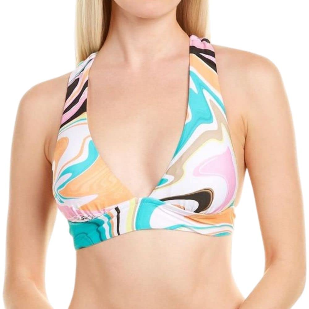 Trina Turk Women's Banded Halter Hipster Bikini Swimsuit Top - Stylish Swimwear for Beach, Pool & Summer Vacations