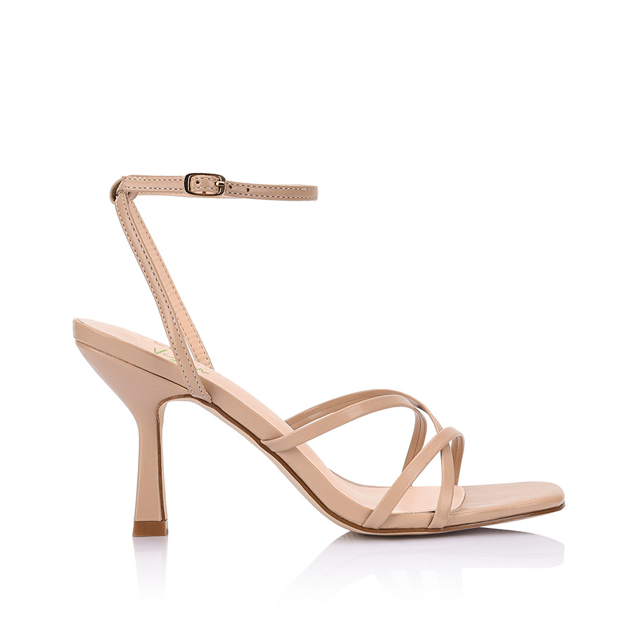 Penelope Strappy Sandals for Women - Comfortable Beige Summer Sandals | Casual Walking, Beach Vacation, Date Night Outfits