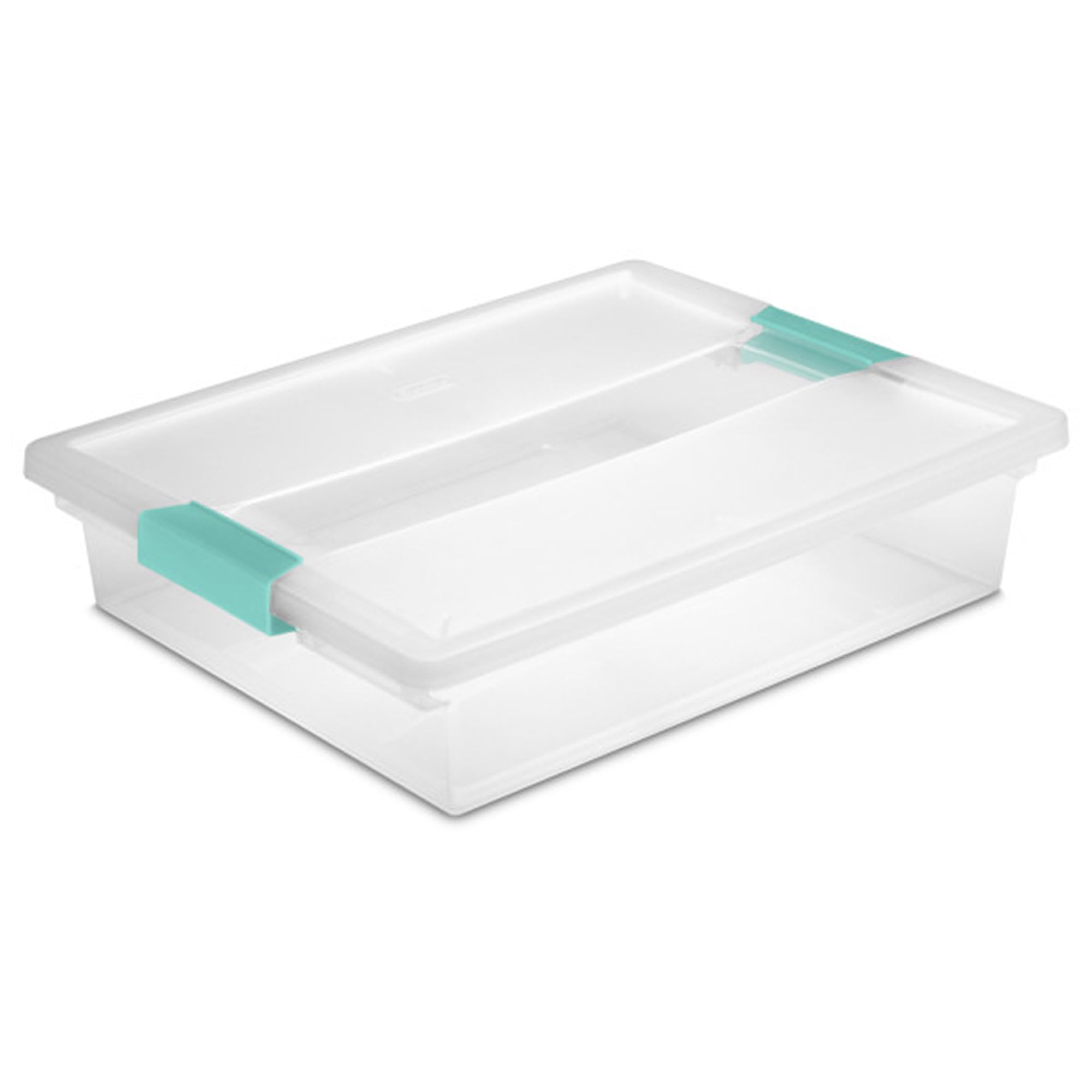 Sterilite 18-Pack Clear Plastic Storage Box with Secure Clip Lid - Perfect for Organizing Crafts, Office Supplies & Household Items - Ideal for Home, Office & School Organization