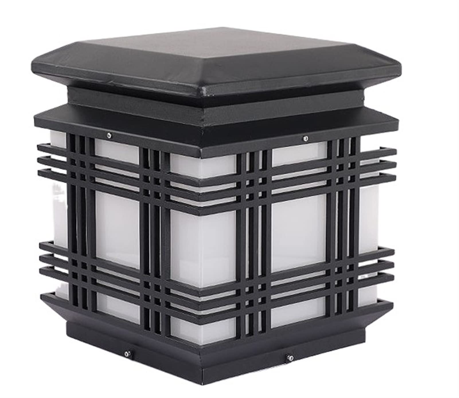 Solar Post Cap Lights Outdoor - Waterproof LED Solar Torch Light for Garden, Fence, Wall, Gate & Pillar Decoration | Energy-Saving Solar Column Headlight for Villa, Pathway & Landscape Lighting