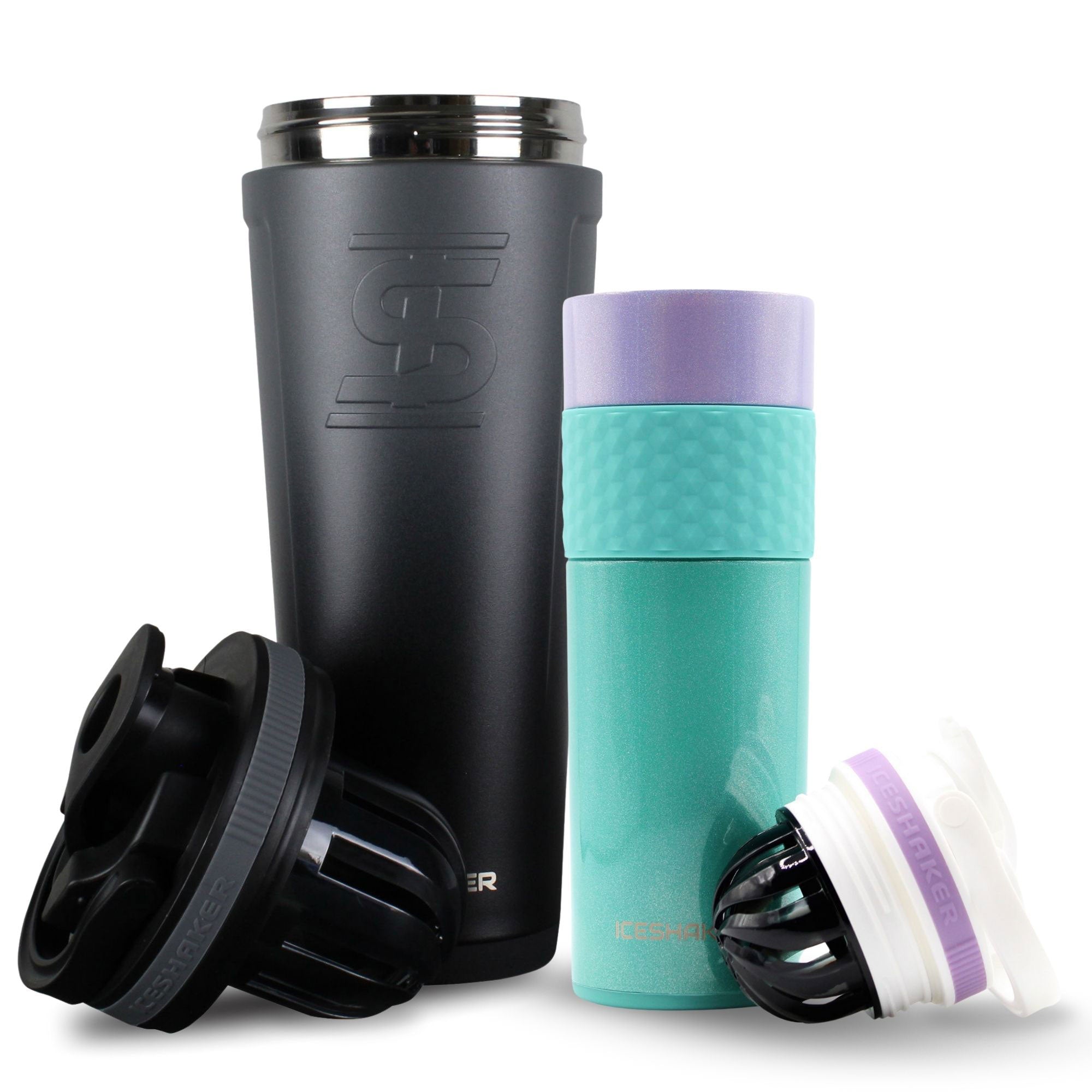 Premium His & Her Protein Shaker Bottle Set - 20oz Leak-Proof Mixing Cups for Gym, Workouts & Post-Training Recovery - BPA-Free Fitness Accessories for Couples