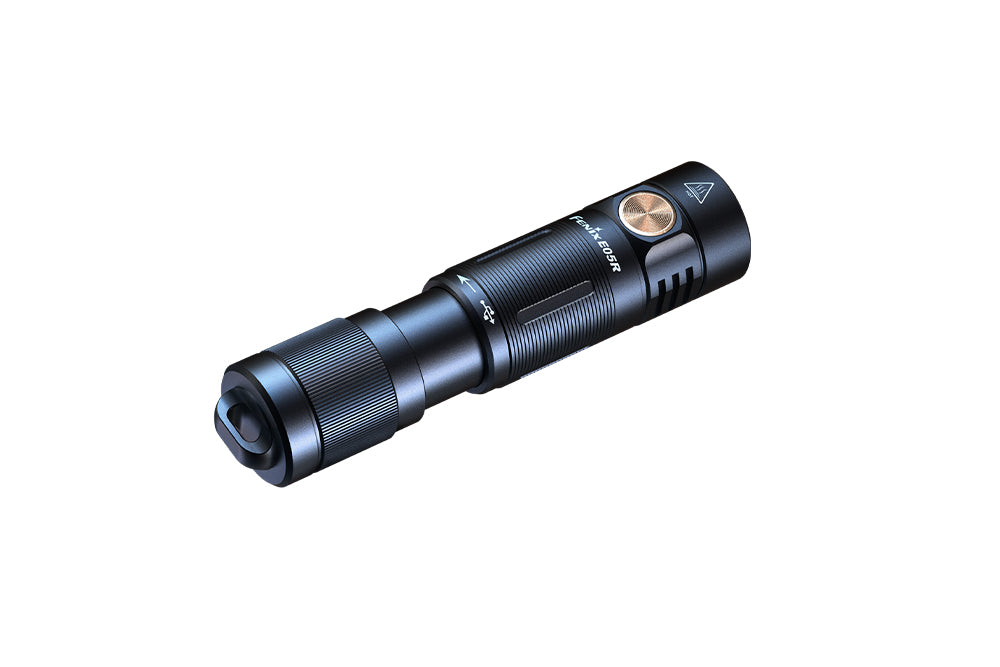 Fenix E05R Mini Keychain LED Flashlight - 400 Lumens Ultra Bright, Rechargeable, Compact EDC Light for Camping, Hiking, Emergency & Everyday Carry