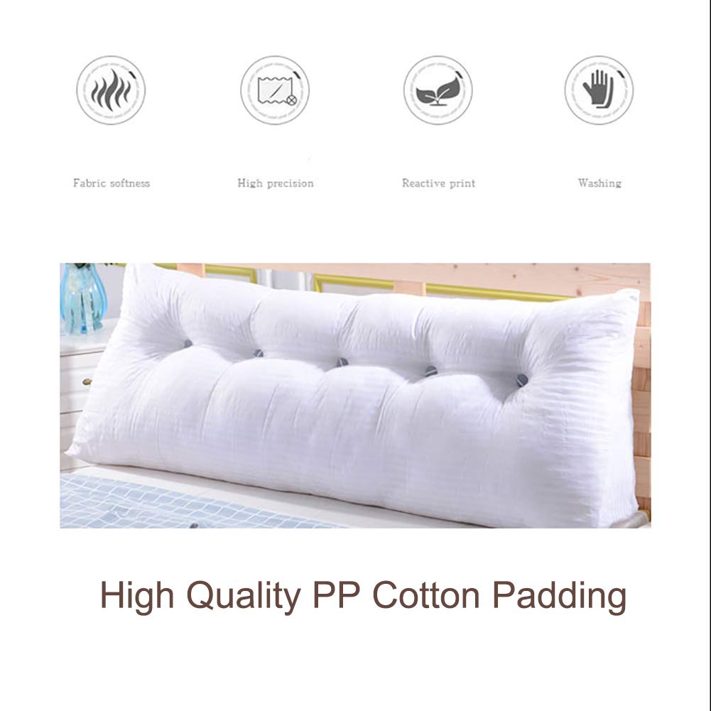**Triangle Bed Back Cushion Pillow - 59 Inch Soft Upholstered Wedge Pillow for Reading, Lounging & Back Support - Perfect for Beds, Sofas & Floor Seating**