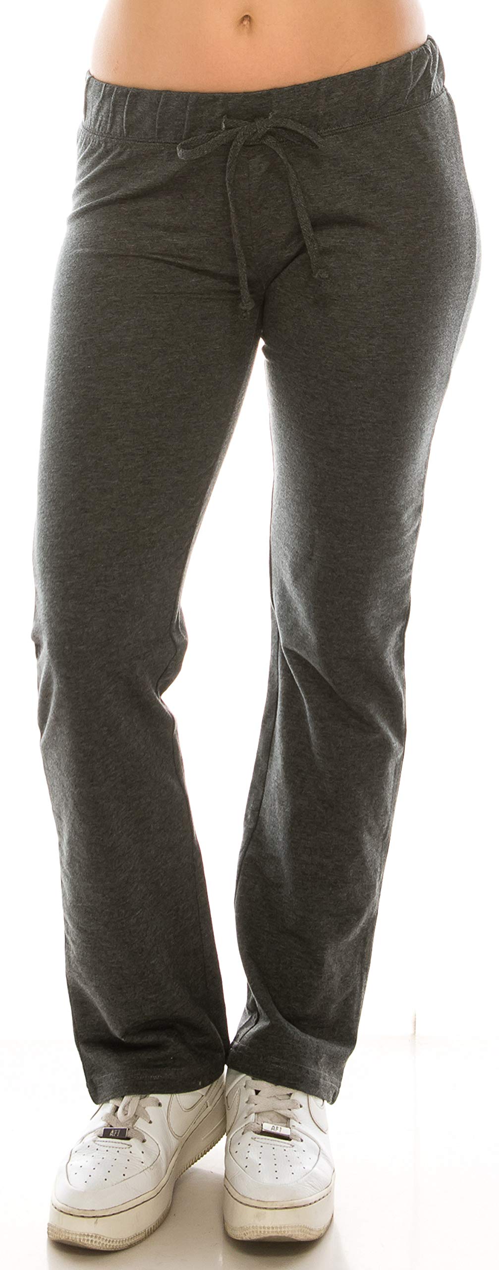 Eevee Women's Active Workout Sweatpants - French Terry Yoga Pants with Drawstring for Running, Gym & Lounge | Comfortable Athletic Joggers for Women
