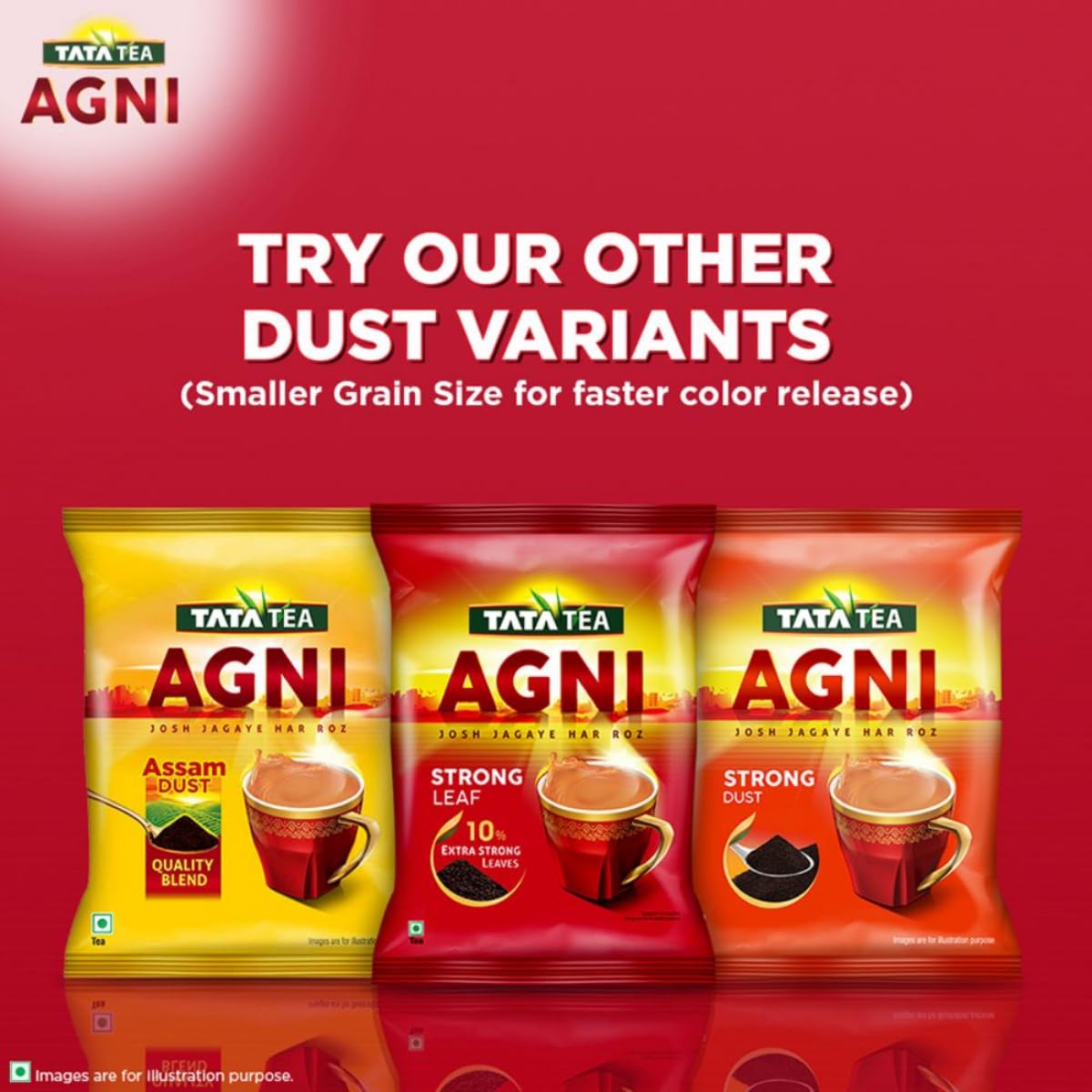 Tata Tea Agni 1kg - Premium Strong Black Tea with 10% Extra Strong Leaves | Perfect for Morning Chai, Office Breaks & Family Tea Time
