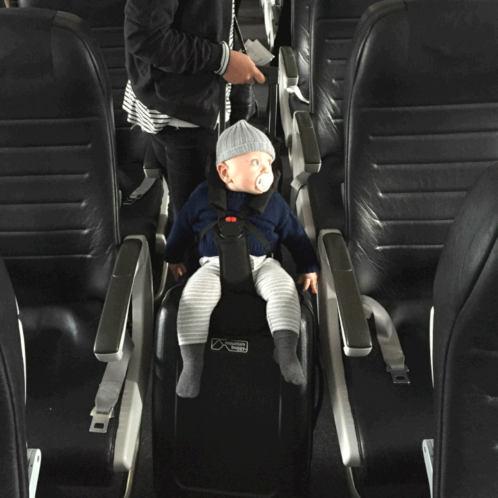 Mountain Buggy Bagrider Travel Stroller - Lightweight Compact Luggage Stroller for Airports & Travel with Baby - Perfect for Airplane, Train & Urban Commuting