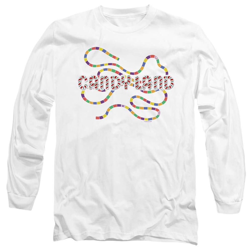 Candy Land Board Game Themed Unisex Long-Sleeve T-Shirt for Adults - Perfect for Game Nights, Cosplay, and Casual Wear