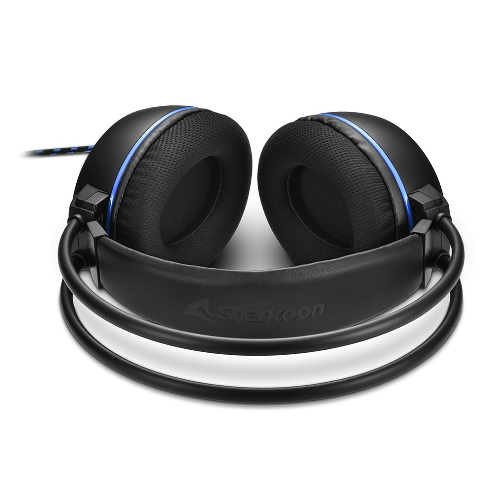 Sharkoon Skiller SGH10 Stereo Gaming Headset with Microphone - Noise Cancelling Over-Ear Headphones for PC, PS4, Xbox - Perfect for Gaming, Streaming & Online Classes