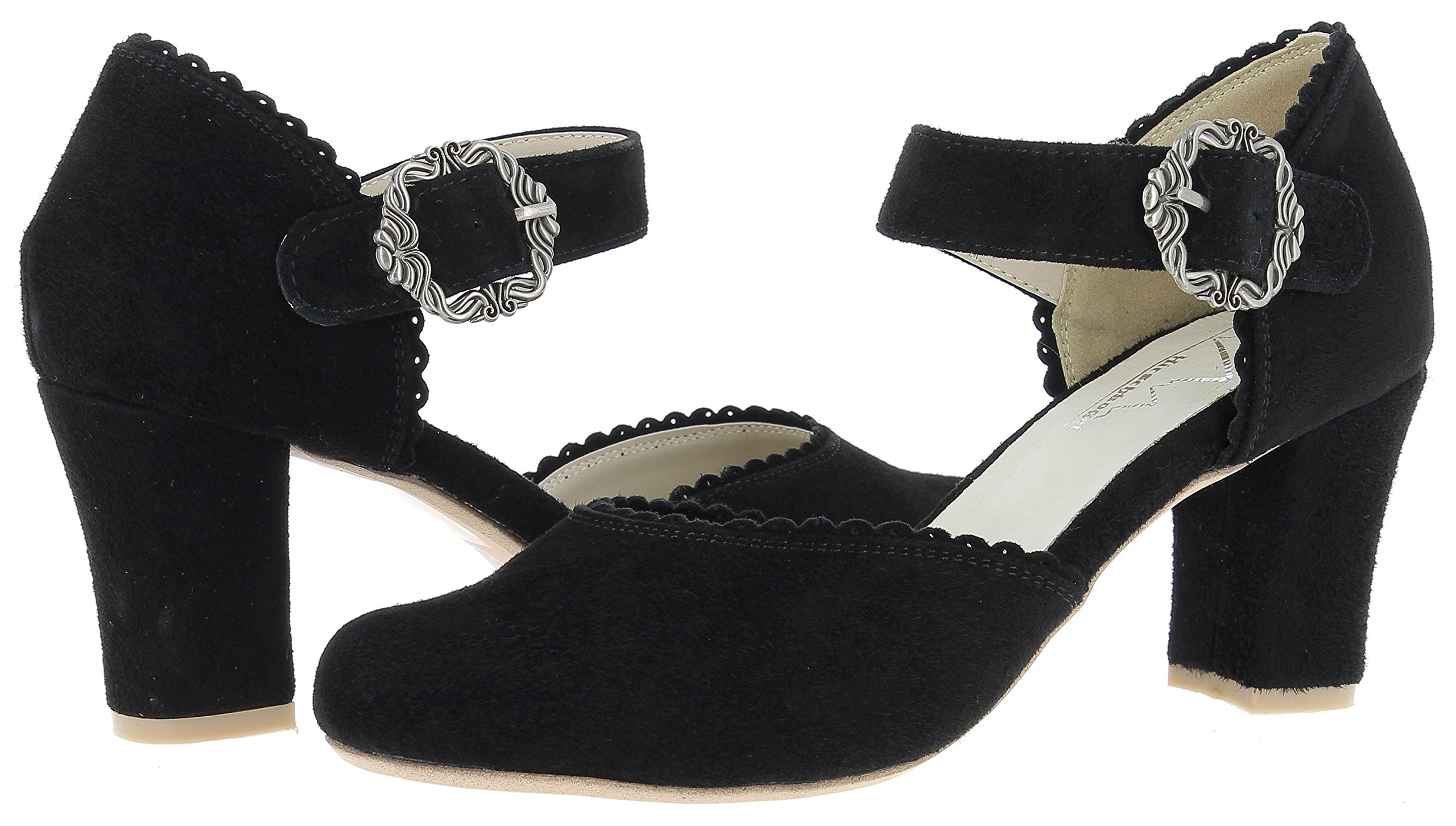 Women's Closed Toe High Heel Pumps - Black Patent Leather Dress Shoes for Work & Party | Size 6 UK (US 8) | Comfortable Office & Evening Wear