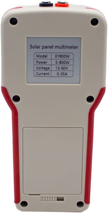 Upgrade EY800W Solar Panel Tester - Photovoltaic Multimeter with Ultra Clear LCD Display | Smart MPPT Open Circuit Voltage Troubleshooting Tool | Perfect for Solar PV System Testing & Maintenance