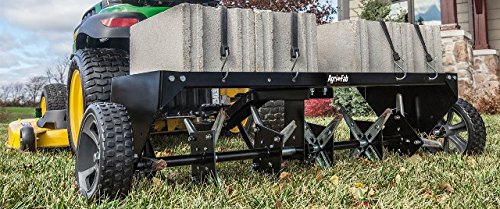 BBQPlus 40-Inch Tow-Behind Plug Aerator for Lawn Care - Heavy Duty Core Aeration for Golf Courses, Sports Fields & Home Lawns