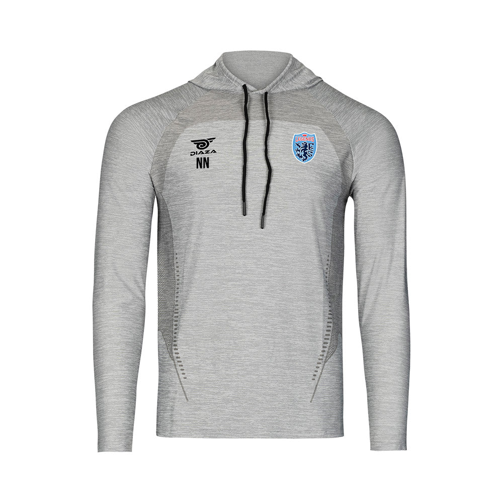Legends FC Suba Hooded Long Sleeve Pullover - Light Gray Sweatshirt for Men & Women - Perfect for Casual Wear, Gym, and Outdoor Activities
