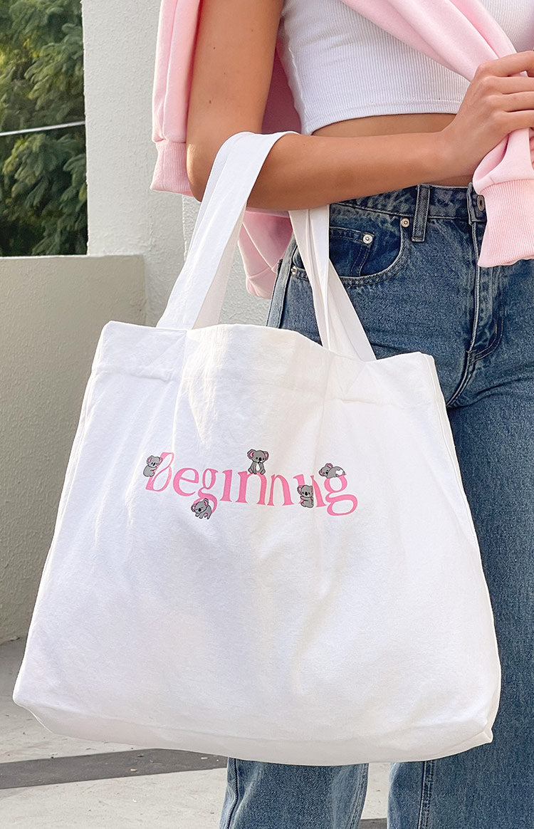Stylish Koala Print Tote Bag for Women - Durable Canvas Shopping Bag with Adjustable Straps - Perfect for Groceries, Beach Trips, and Daily Use