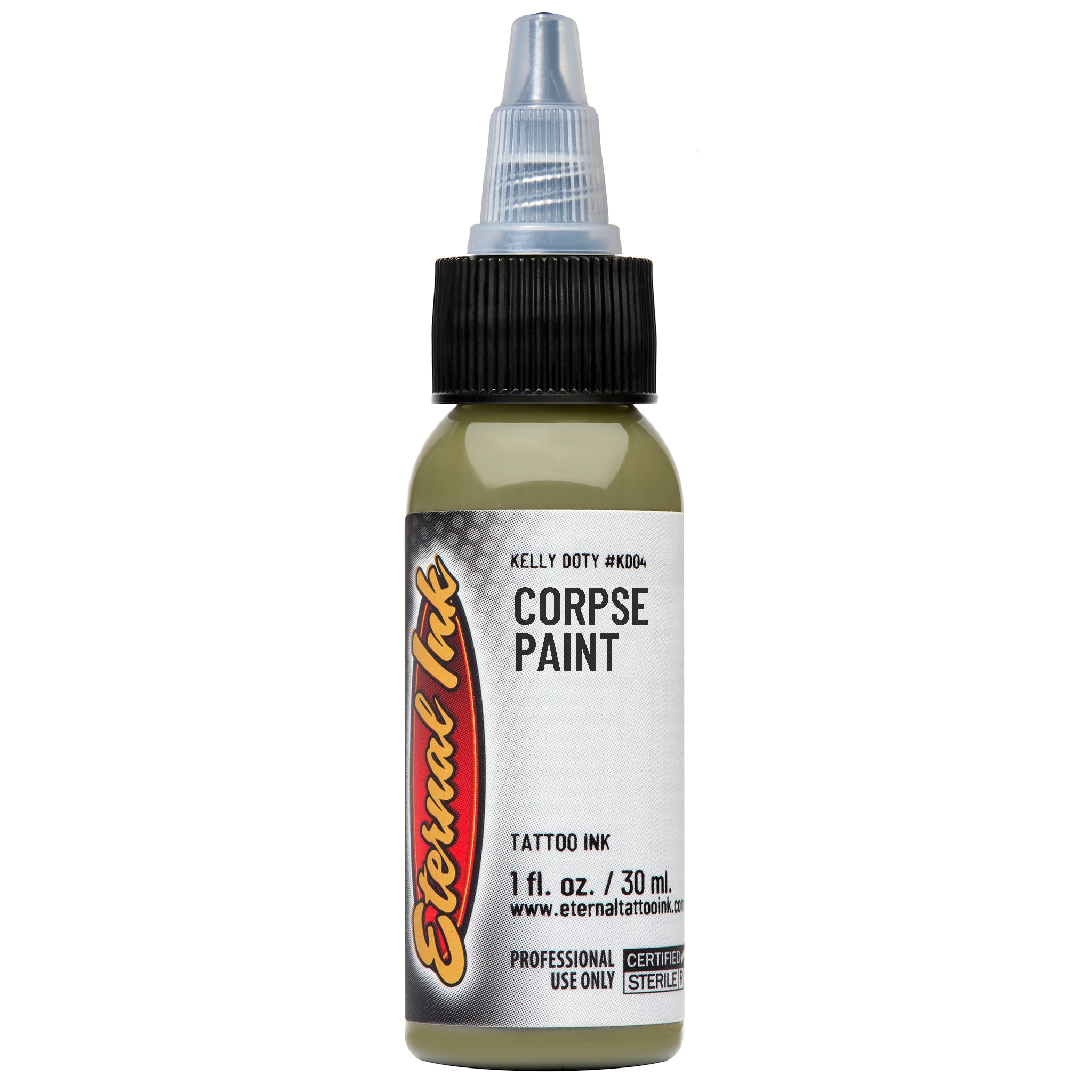 Eternal Kelly Doty Corpse Paint Ink 1oz - Professional Tattoo Ink for Dark Art & Gothic Makeup - Perfect for Halloween, Cosplay & Alternative Fashion