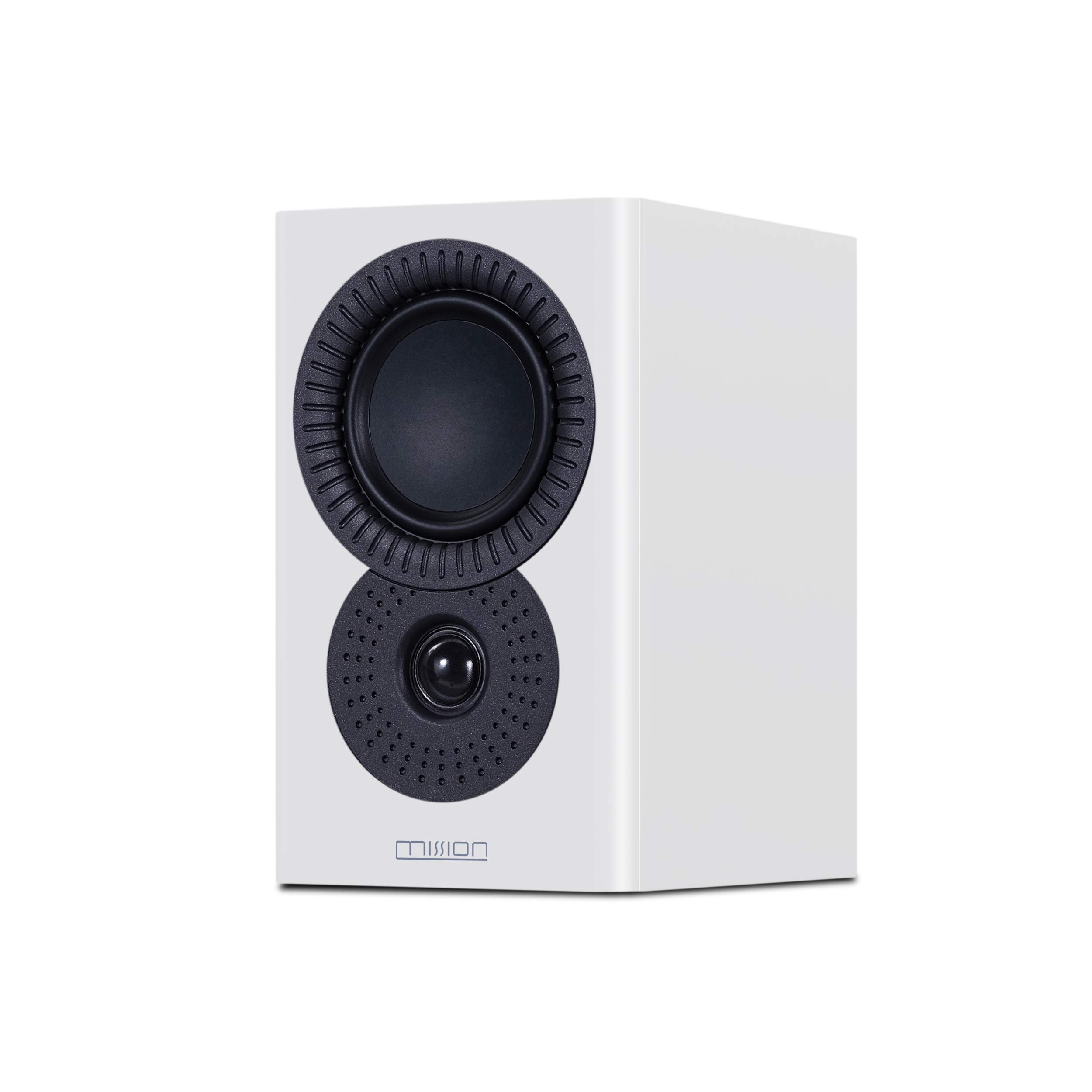 Mission LX-1 MkII Bookshelf Speakers - Premium HiFi Audio for Home Theater & Music (Pair, Lux White) | Perfect for Living Room, Bedroom & Home Studio Setup