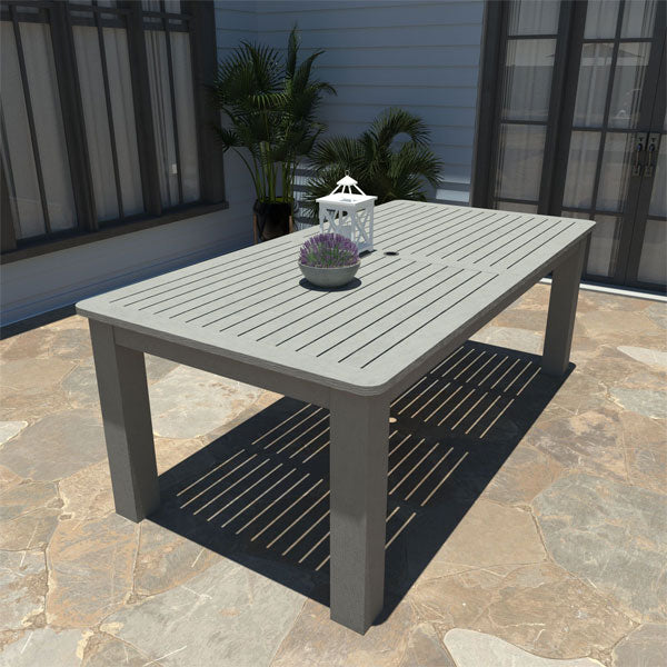Modern Rectangular Dining Table for Kitchen & Dining Room - Solid Wood Farmhouse Style with Extendable Leaf - Perfect for Family Gatherings & Dinner Parties