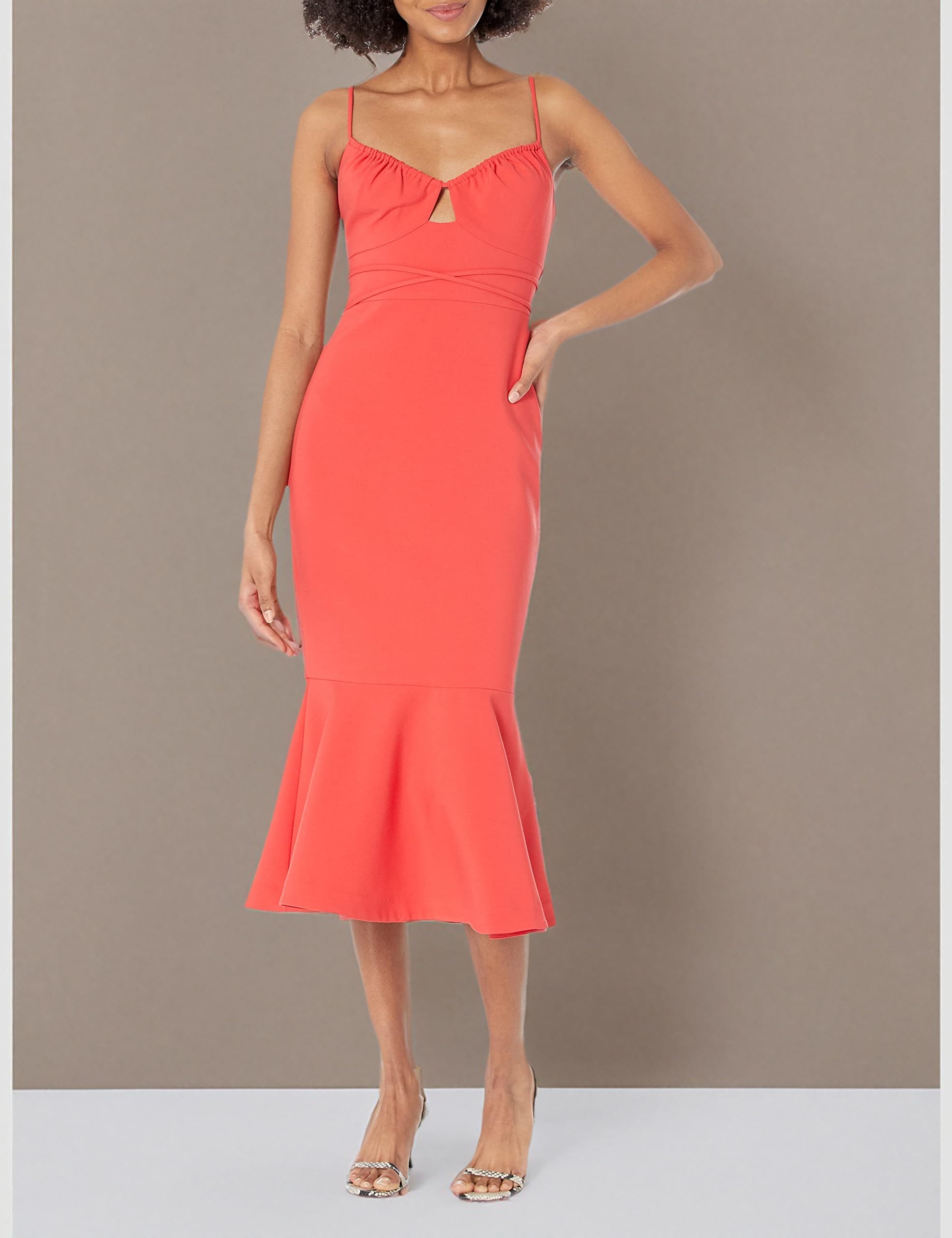 LIKEY Women's Kiki Dress - Flowy Summer Midi Dress with Short Sleeves, Casual & Party Wear for Beach, Vacation, Date Night and Office Outfits