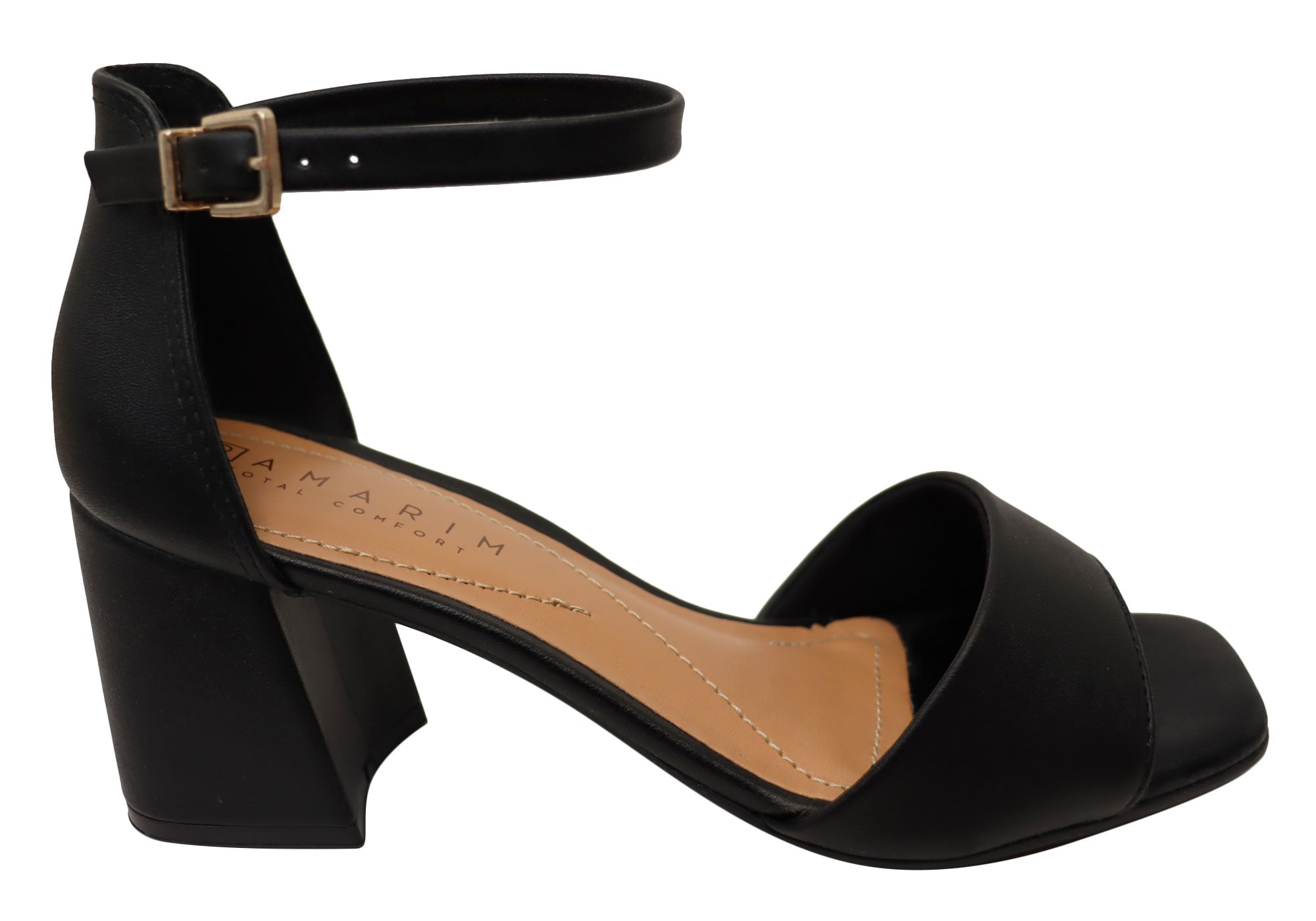 Ramarim Nella Women's Comfortable Brazilian Mid Heel Dress Sandals - Elegant Open-Toe Shoes for Weddings, Parties & Summer Outfits