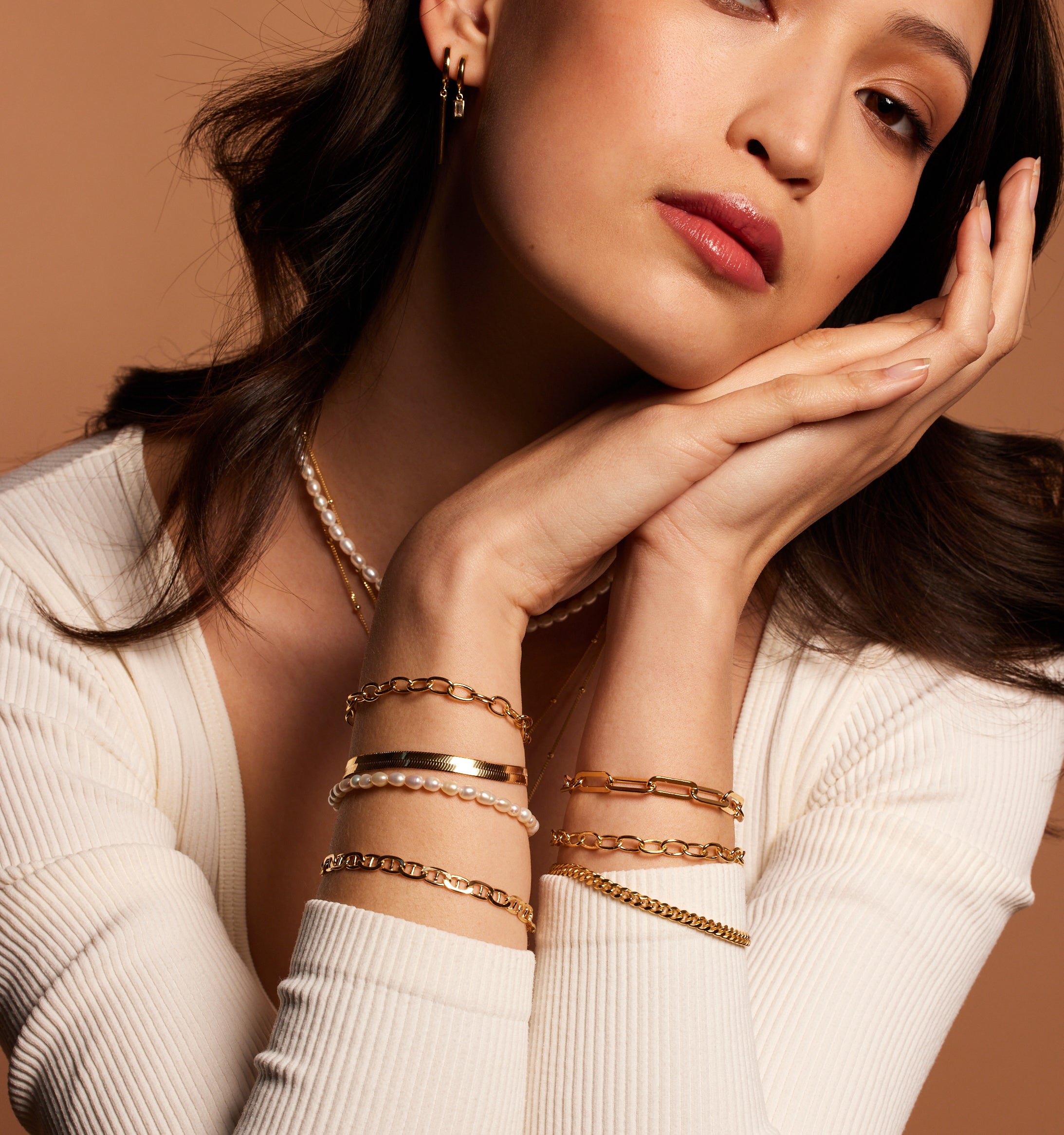 Stylish Rectangle Link Bracelet for Women - Elegant & Durable Jewelry Gift for Everyday Wear & Special Occasions