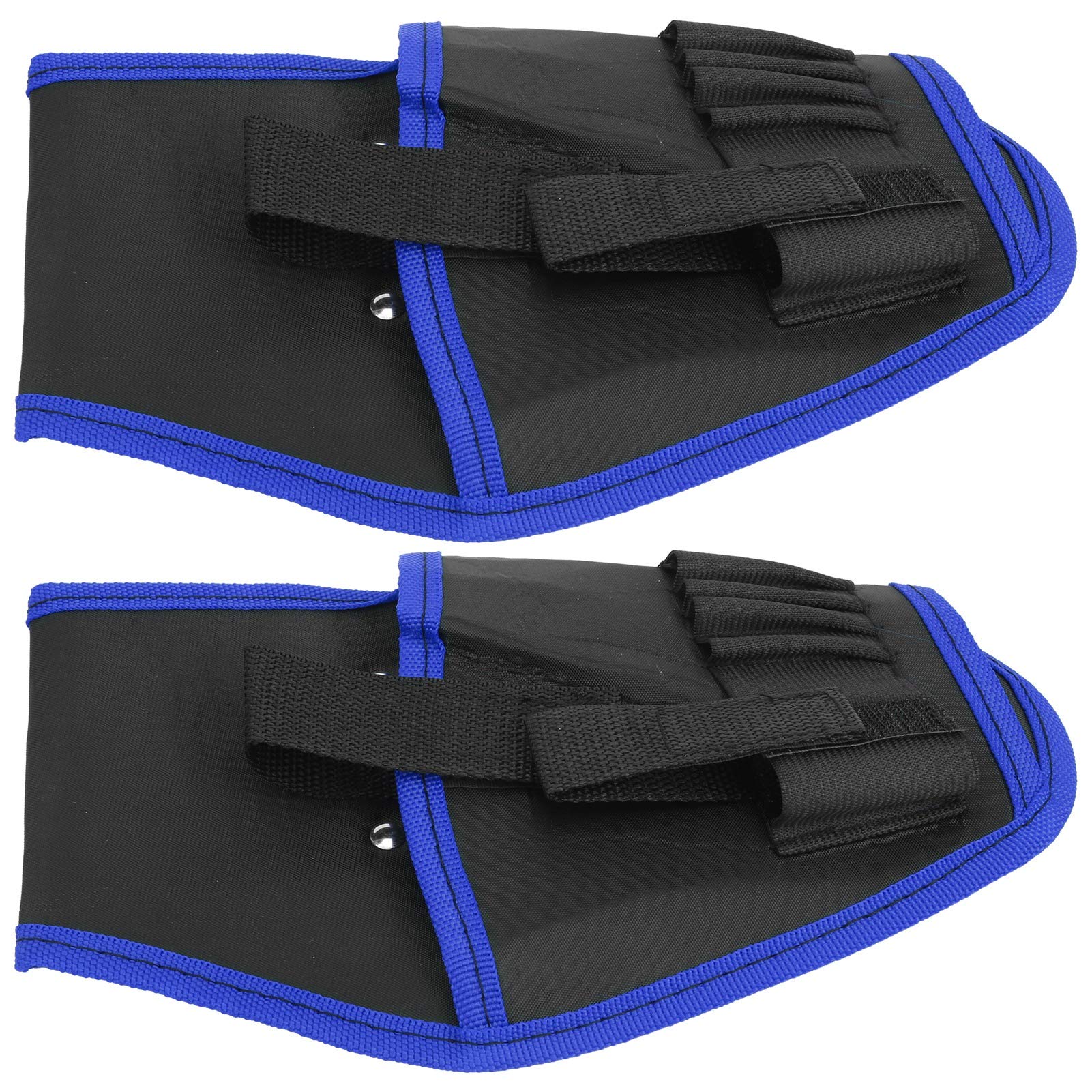 2Pcs Heavy Duty Electric Drill Pouch - Portable Multifunctional Tool Belt Pouch for Cordless Drills & Electrician Tools (Blue) - Ideal for Construction, DIY Projects & Professional Electricians